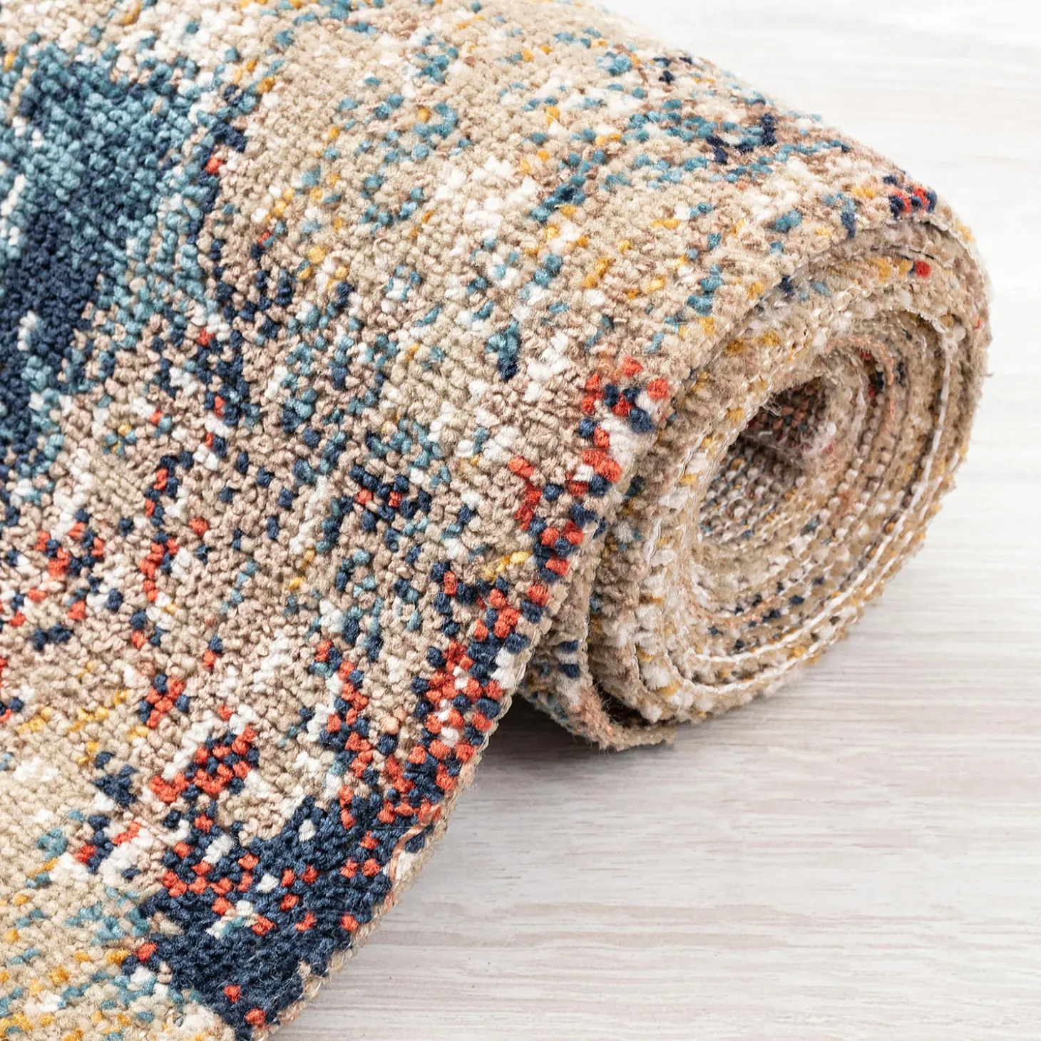 Area Rugs>Plow & Hearth Indoor/Outdoor Penelope Watercolor Rug, 2'7" x 8'1" Runner Multi-color