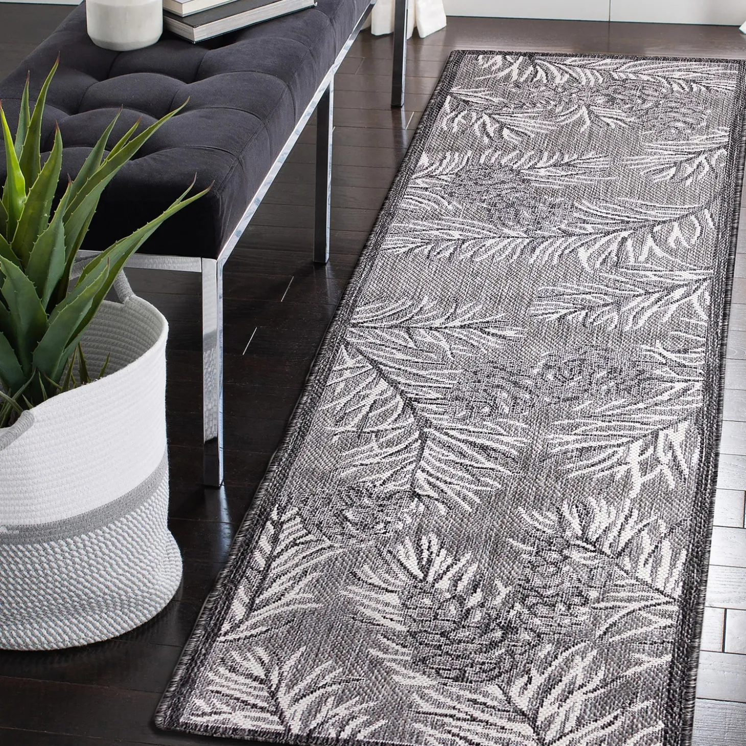 Area Rugs | Runners>Plow & Hearth Indoor/Outdoor Pine Grove Rug, 23" x 7'6" Runner