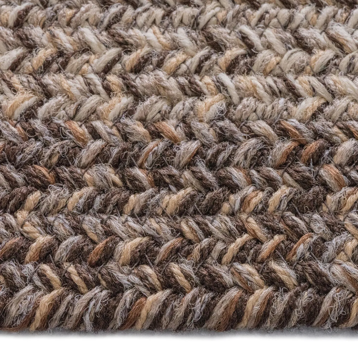 Area Rugs>Plow & Hearth Indoor/Outdoor Rectangle Woodridge Braided Polypropylene Rug, 2'7" x 9' Runner