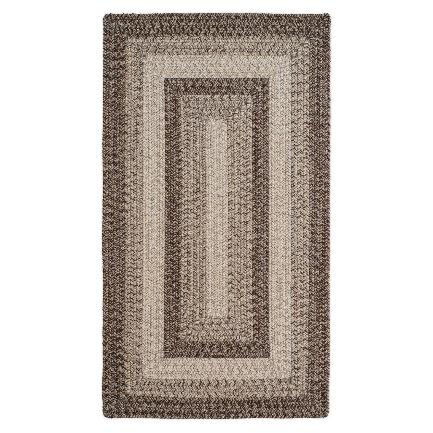 Area Rugs>Plow & Hearth Indoor/Outdoor Rectangle Woodridge Braided Polypropylene Rug, 2'7" x 9' Runner