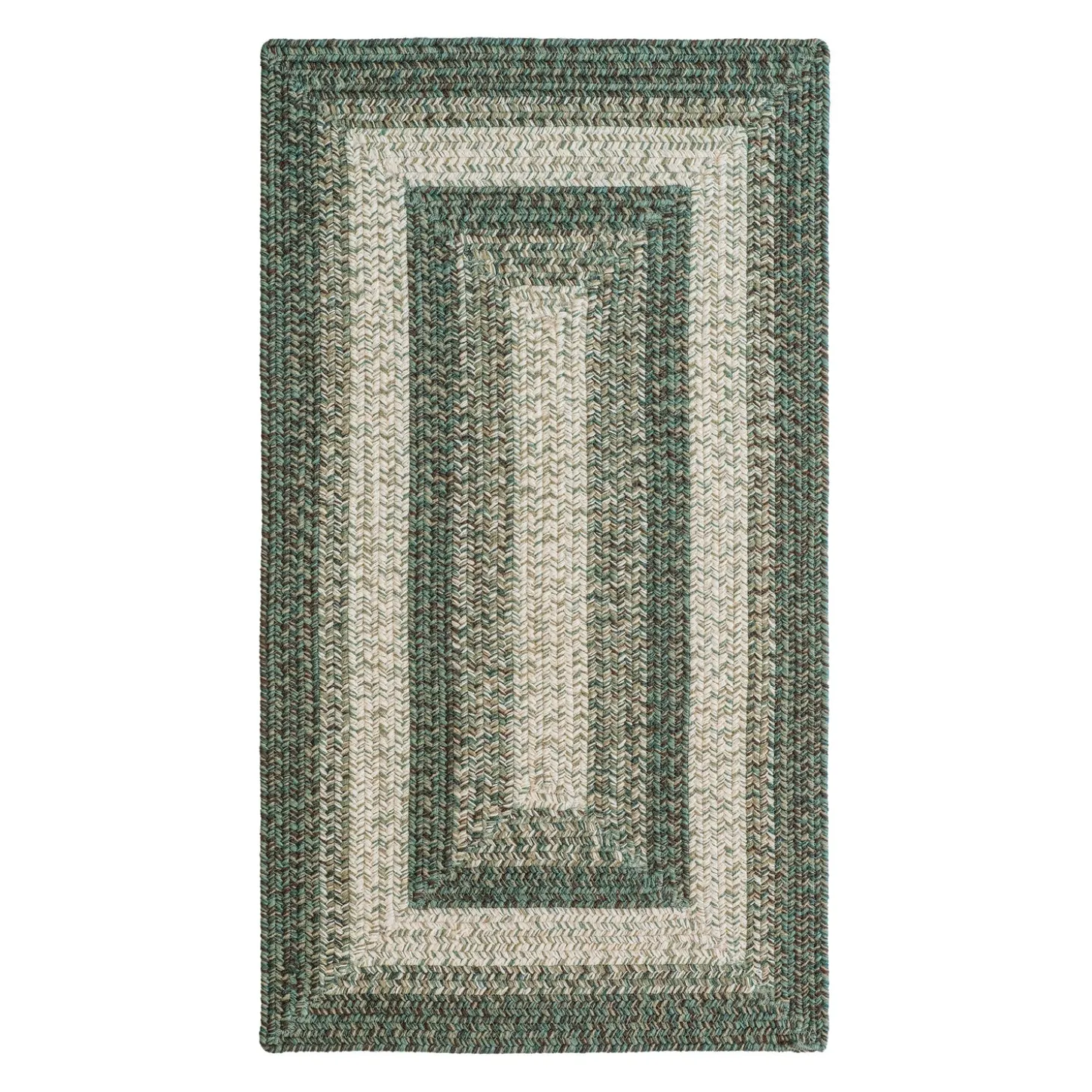 Area Rugs>Plow & Hearth Indoor/Outdoor Rectangle Woodridge Braided Polypropylene Rug, 2'7" x 9' Runner