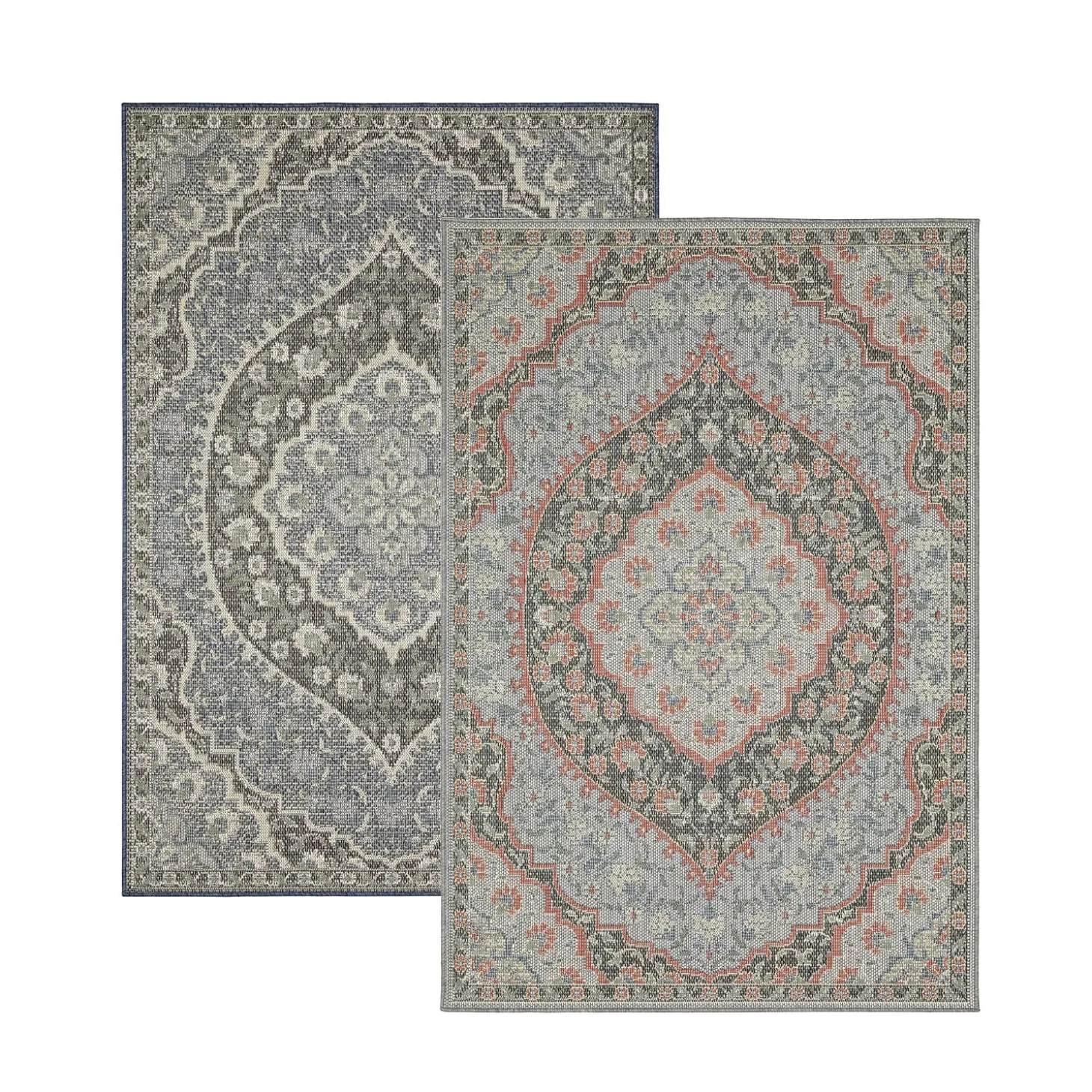 Area Rugs>Plow & Hearth Indoor/Outdoor Riverbend Vintage Polypropylene Rug, 9'10" x 12'10"