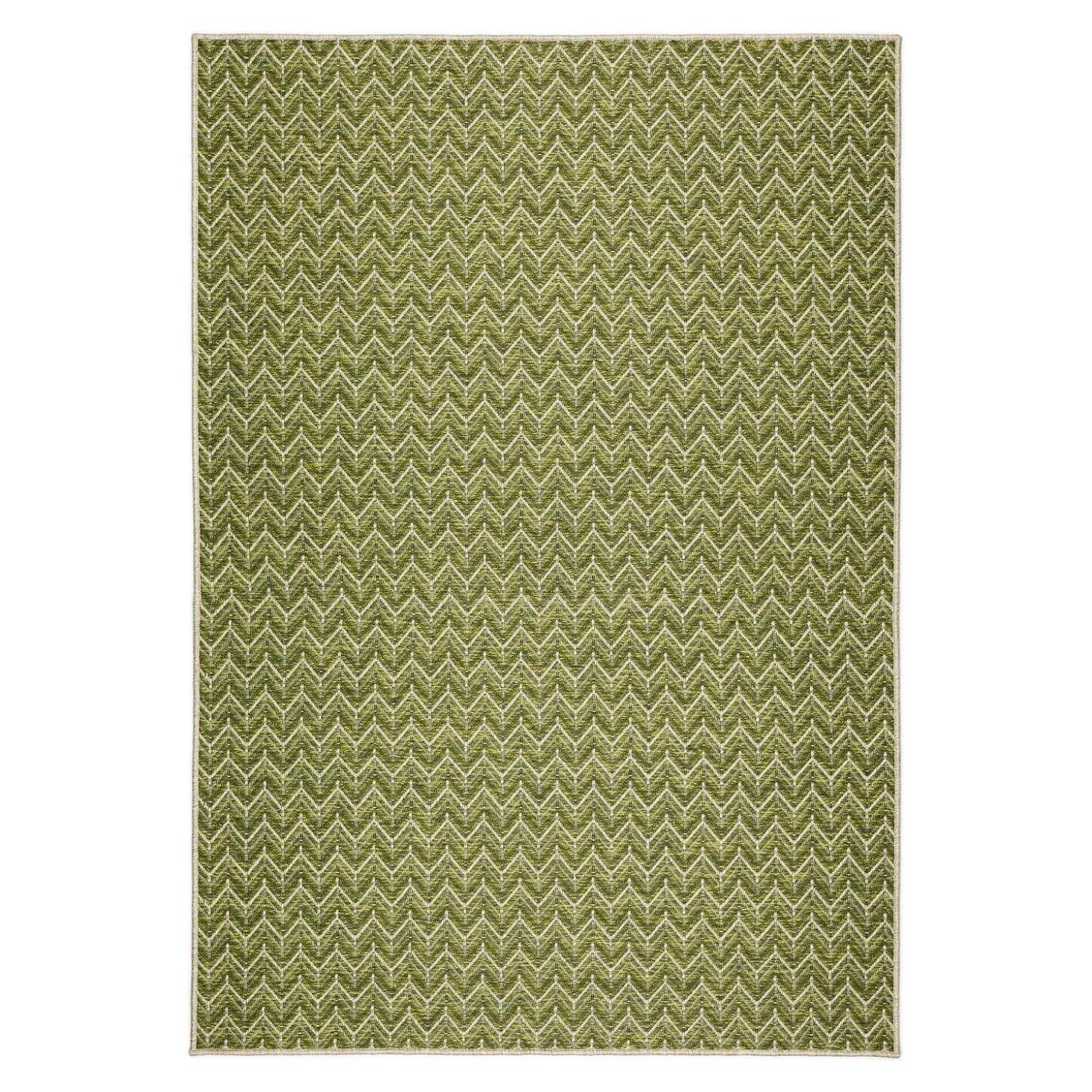 Area Rugs>Plow & Hearth Indoor/Outdoor Santa Anna Chevron Rug, 5'1" x 7'5"