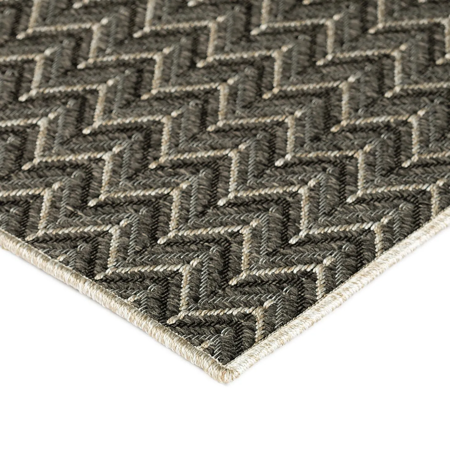 Area Rugs>Plow & Hearth Indoor/Outdoor Santa Anna Chevron Rug, 20" x 30"
