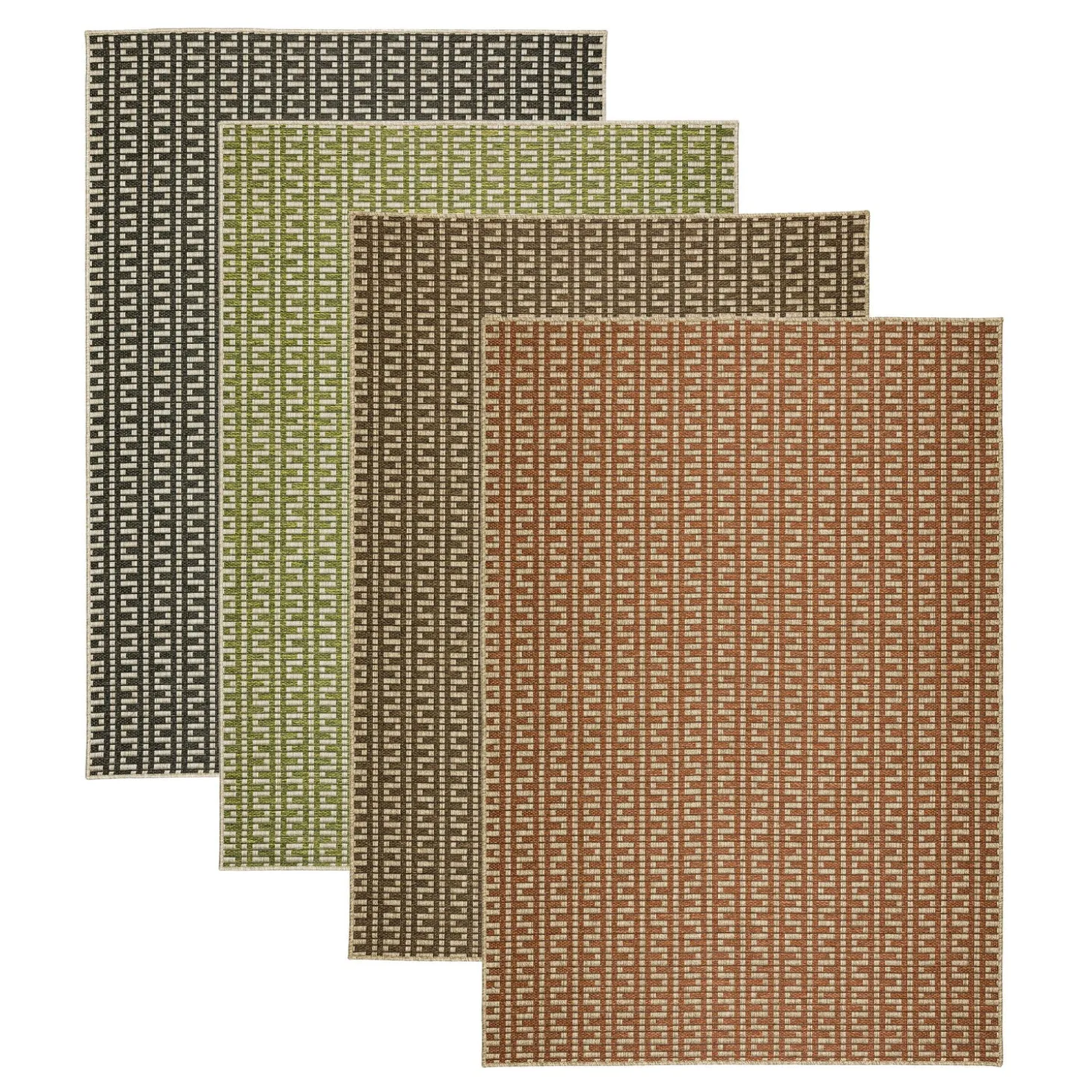 Area Rugs>Plow & Hearth Indoor/Outdoor Santa Anna Tribal Rug, 20" x 30"