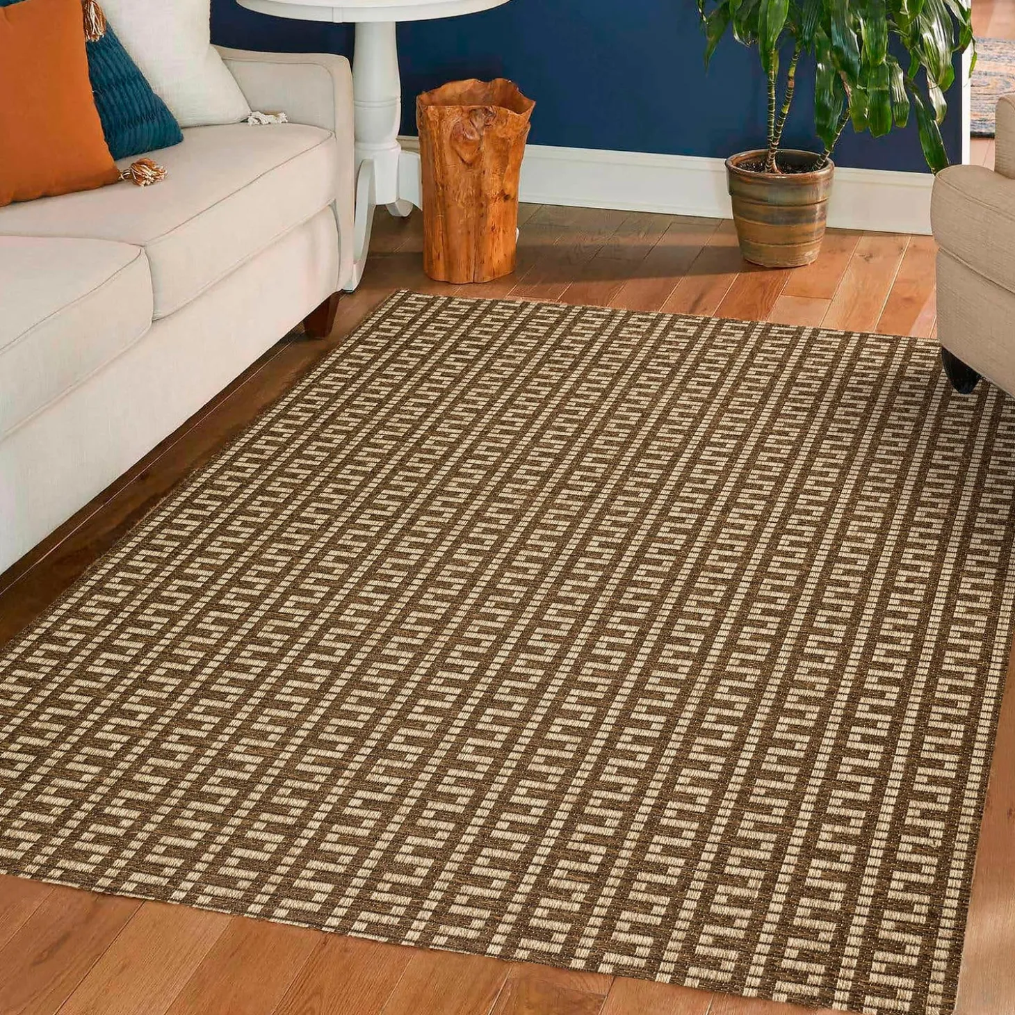Area Rugs>Plow & Hearth Indoor/Outdoor Santa Anna Tribal Rug, 2'3" x 7'5" Runner