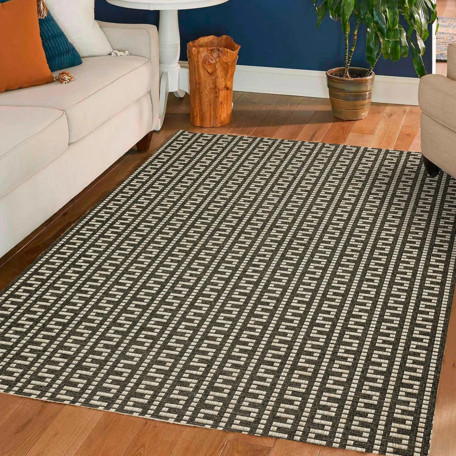Area Rugs>Plow & Hearth Indoor/Outdoor Santa Anna Tribal Rug, 2'3" x 7'5" Runner