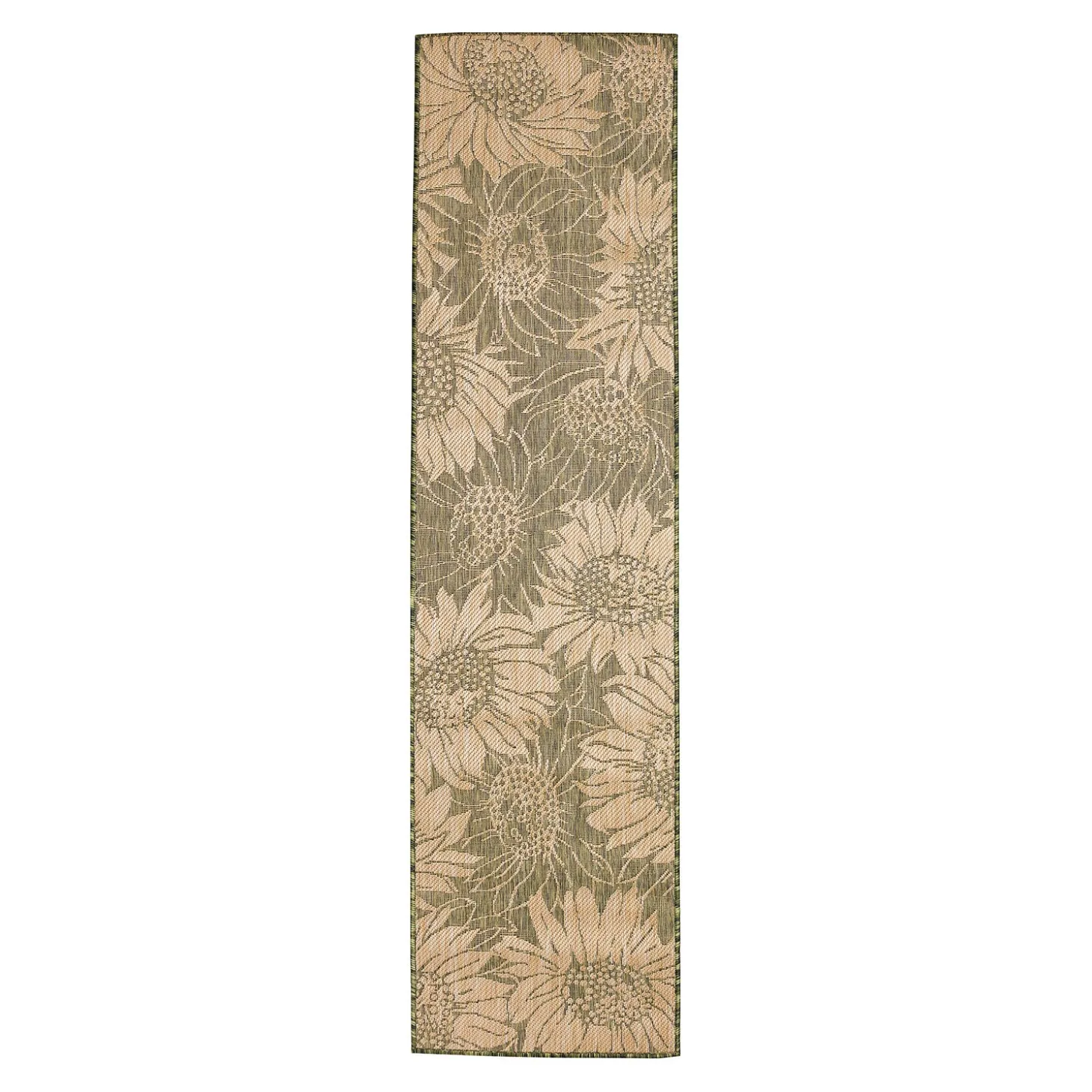 Runners>Plow & Hearth Indoor/Outdoor Sunflower Rug, 23" x 7'6" Runner