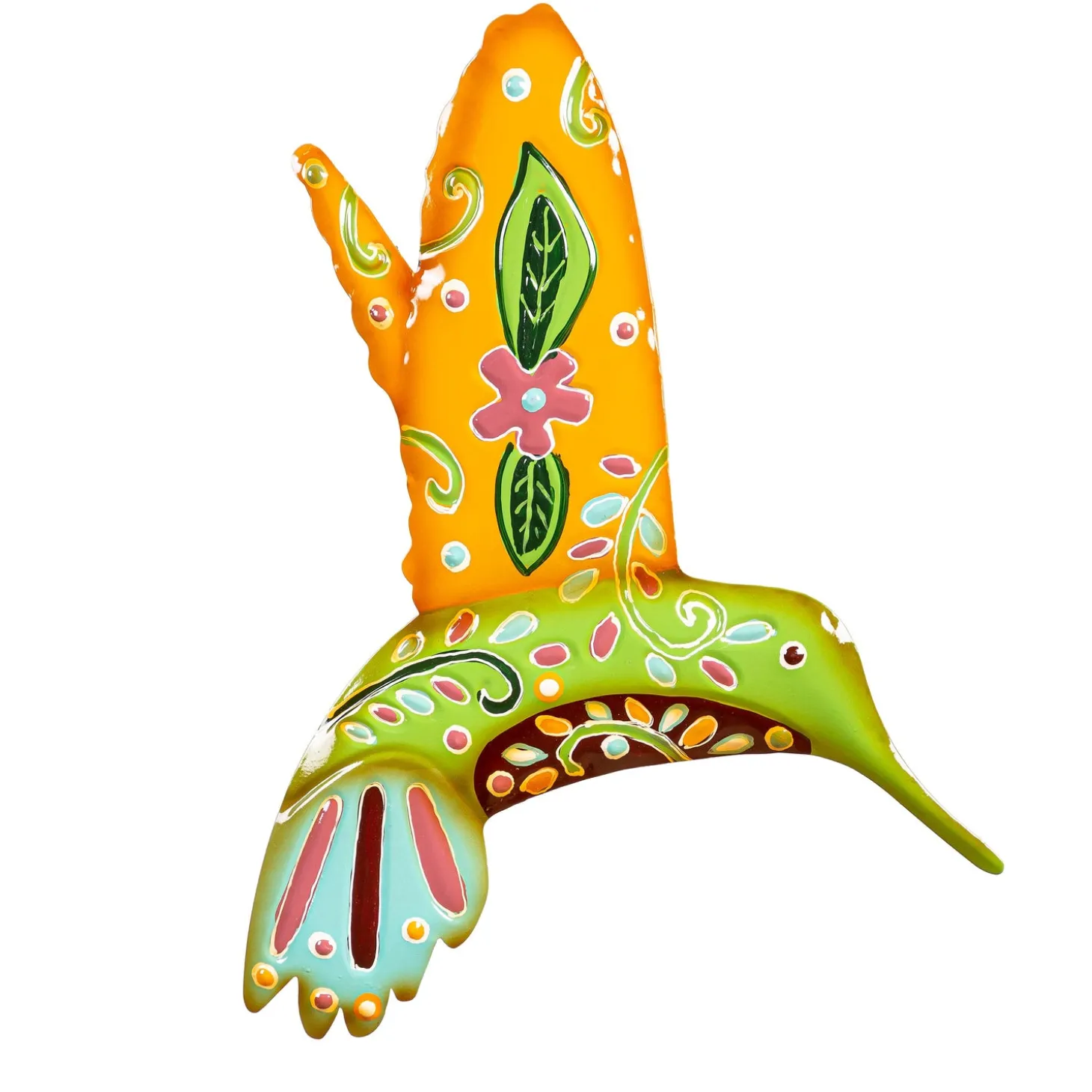 Wall Art>Plow & Hearth Indoor/Outdoor Talavera Hummingbird Wall Art