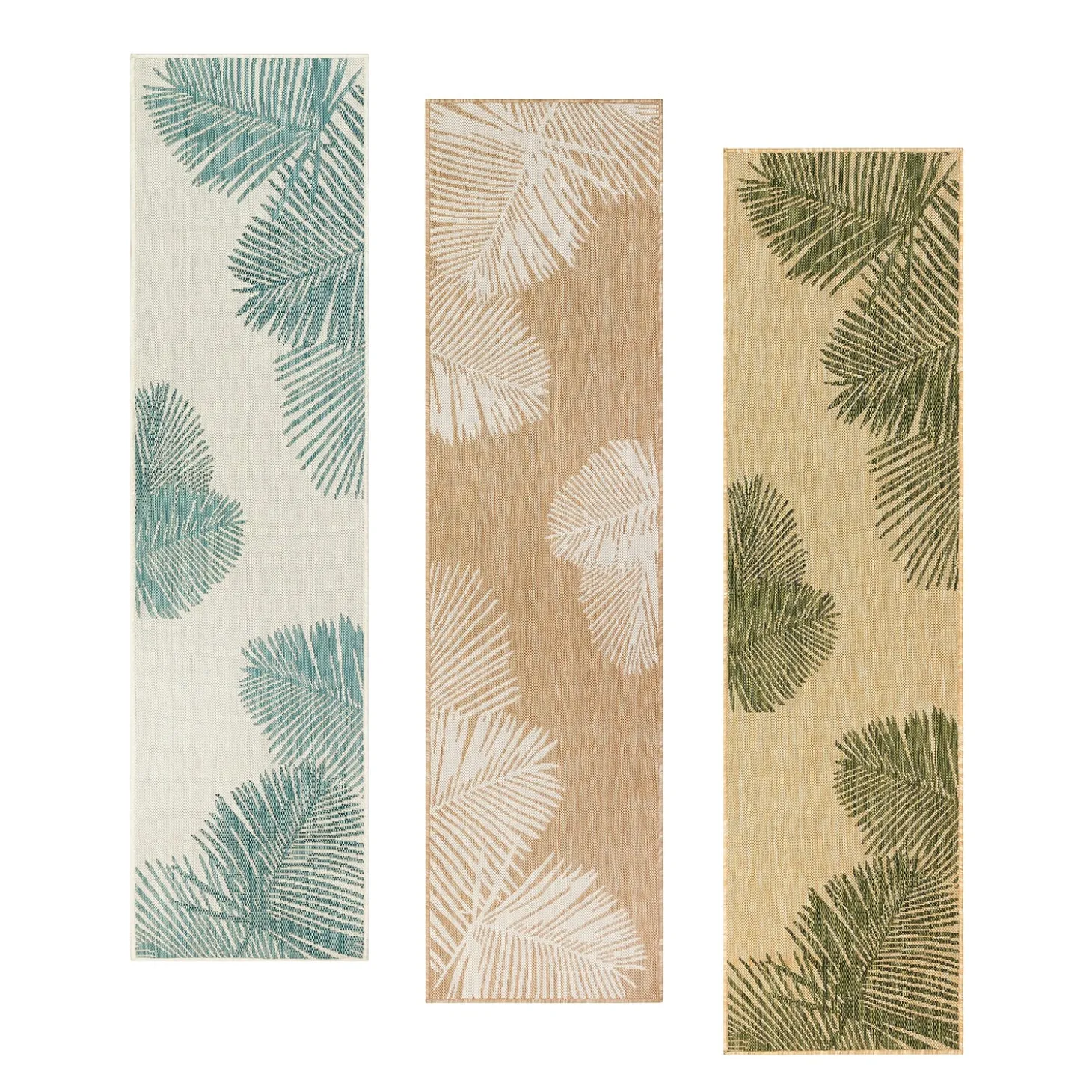 Area Rugs>Plow & Hearth Indoor/Outdoor Textured Palms Polypropylene Rug, 6'6" x 9'4"