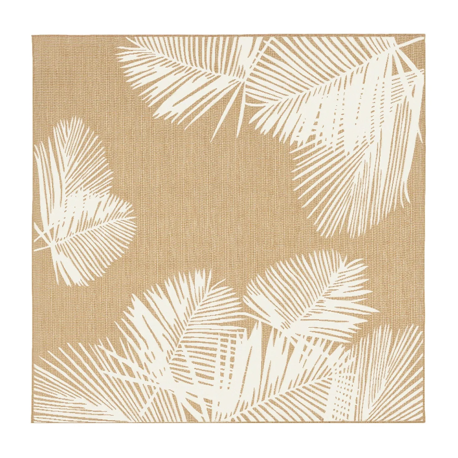 Area Rugs>Plow & Hearth Indoor/Outdoor Textured Palms Polypropylene Rug, 6'6" x 9'4"