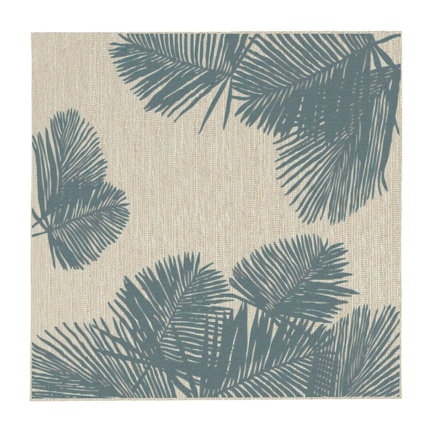 Area Rugs>Plow & Hearth Indoor/Outdoor Textured Palms Polypropylene Rug, 6'6" x 9'4"