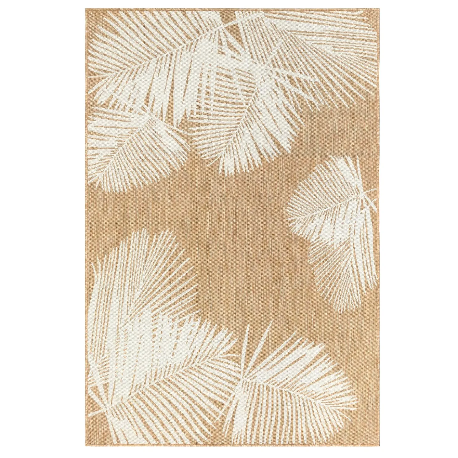 Area Rugs>Plow & Hearth Indoor/Outdoor Textured Palms Polypropylene Rug, 39" x 59"