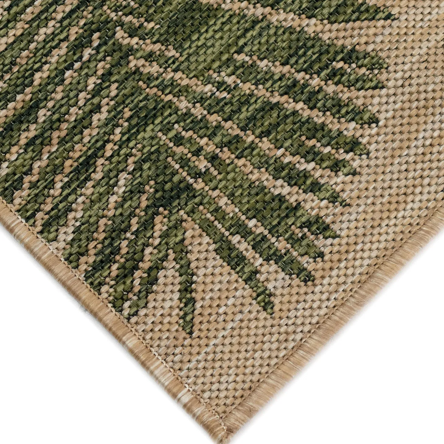 Area Rugs>Plow & Hearth Indoor/Outdoor Textured Palms Polypropylene Rug, 6'6" x 9'4"