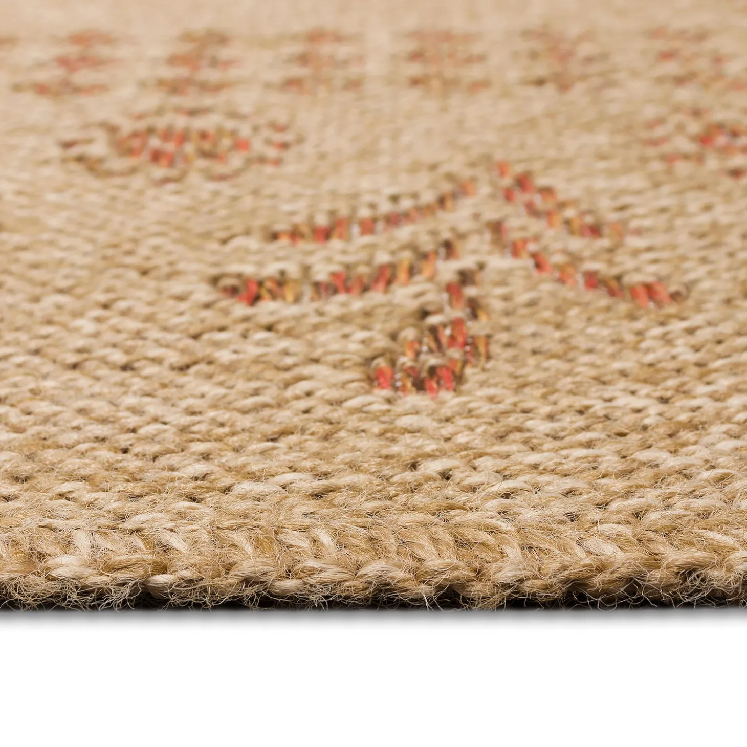 Area Rugs>Plow & Hearth Indoor/Outdoor Toulouse Block Print Rug, 6'6" x 9'4"