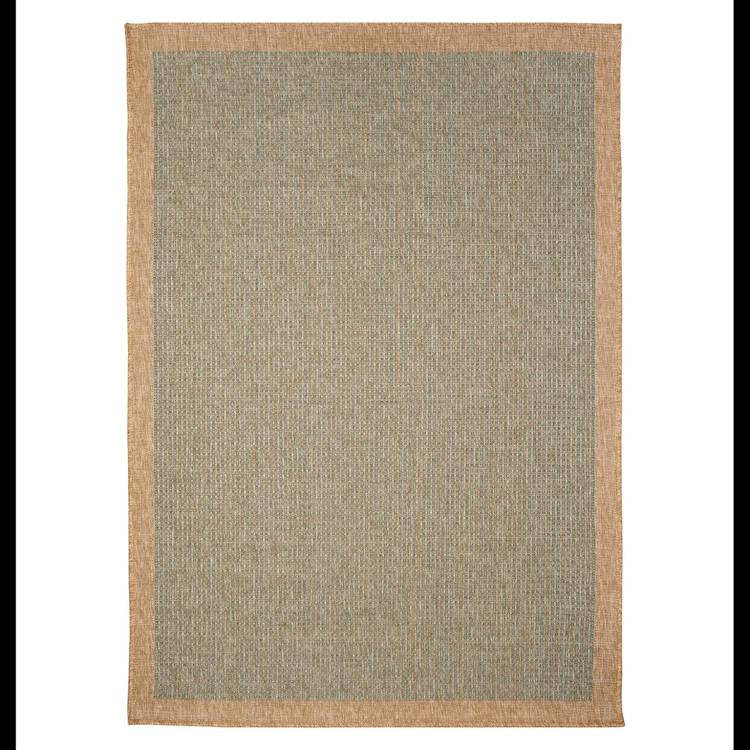 Area Rugs>Plow & Hearth Indoor/Outdoor Toulouse Border Print Rug, 6'6" x 9'4"