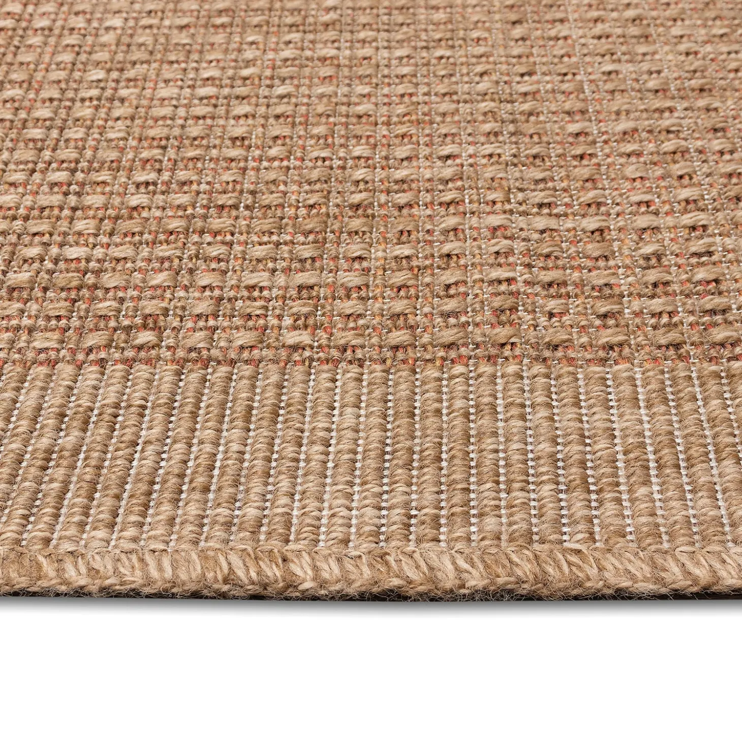 Area Rugs>Plow & Hearth Indoor/Outdoor Toulouse Border Print Rug, 5'3" X 7'3"