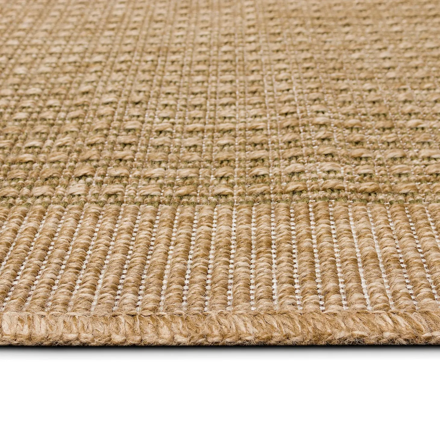 Area Rugs>Plow & Hearth Indoor/Outdoor Toulouse Border Print Rug, 5'3" X 7'3"