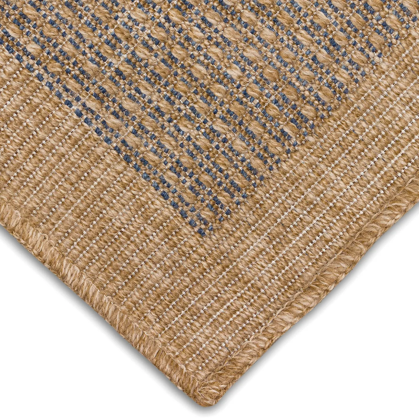 Area Rugs>Plow & Hearth Indoor/Outdoor Toulouse Border Print Rug, 5'3" X 7'3"