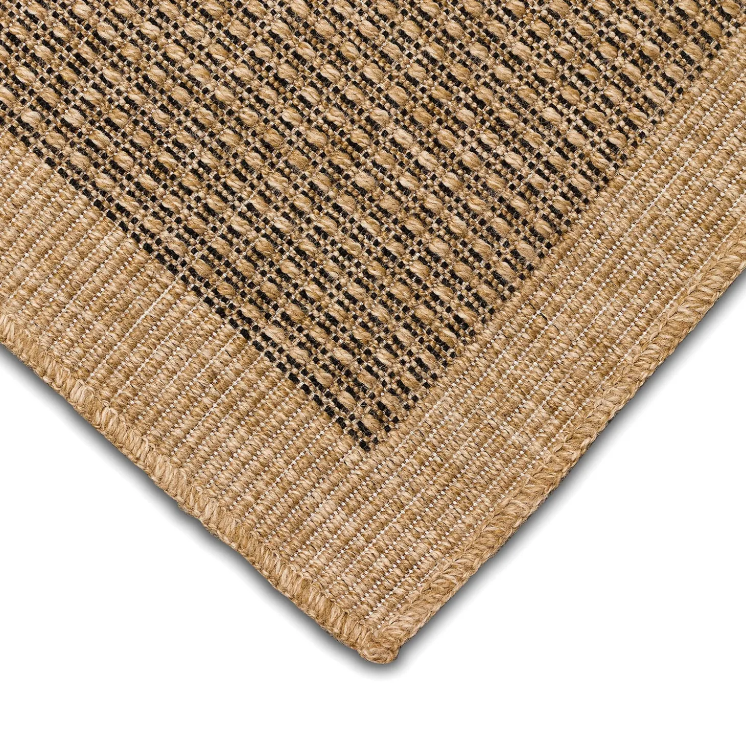 Area Rugs>Plow & Hearth Indoor/Outdoor Toulouse Border Print Rug, 5'3" X 7'3"