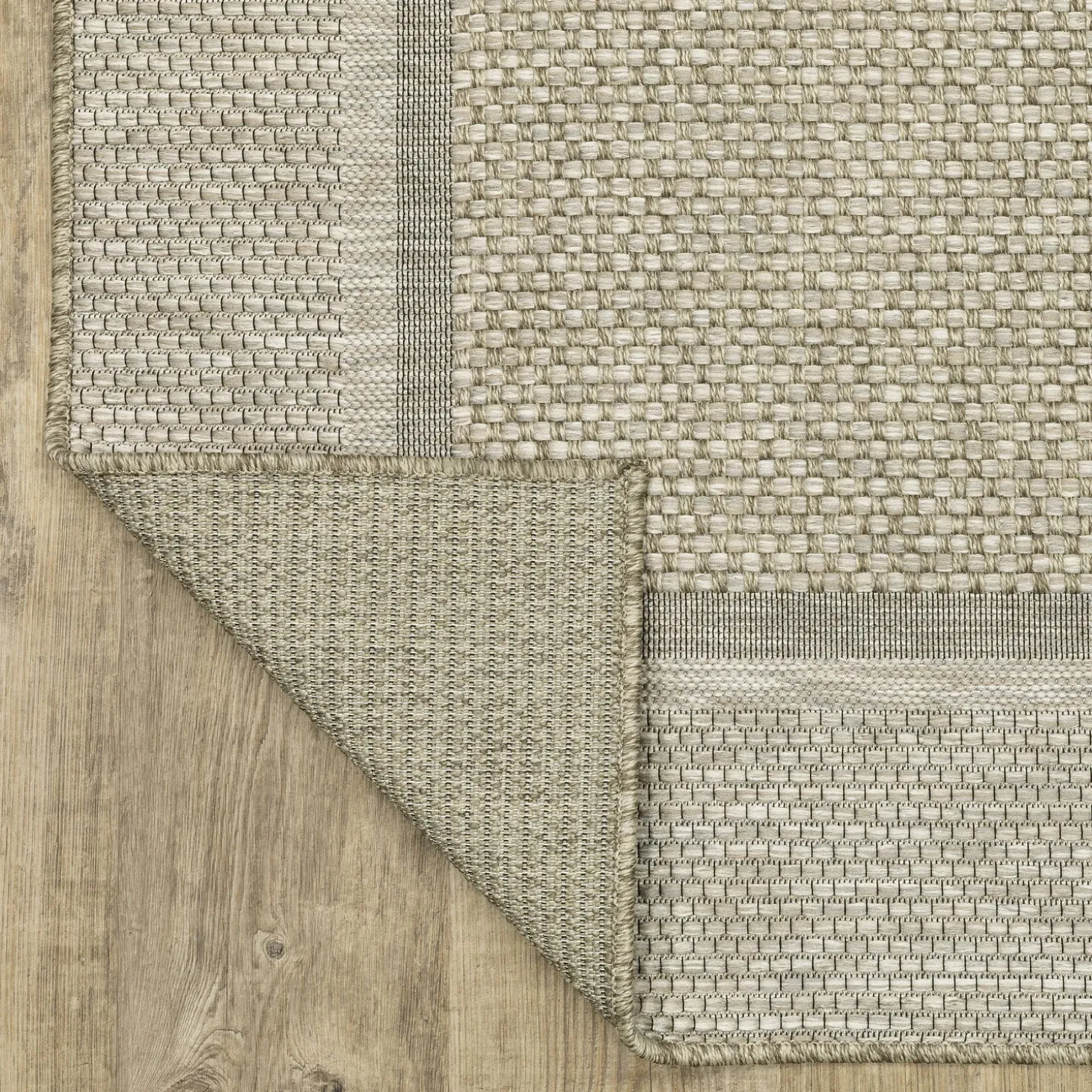 Area Rugs>Plow & Hearth Indoor/Outdoor Yucatan Border Polypropylene Rug, 9'10" x 12'10"