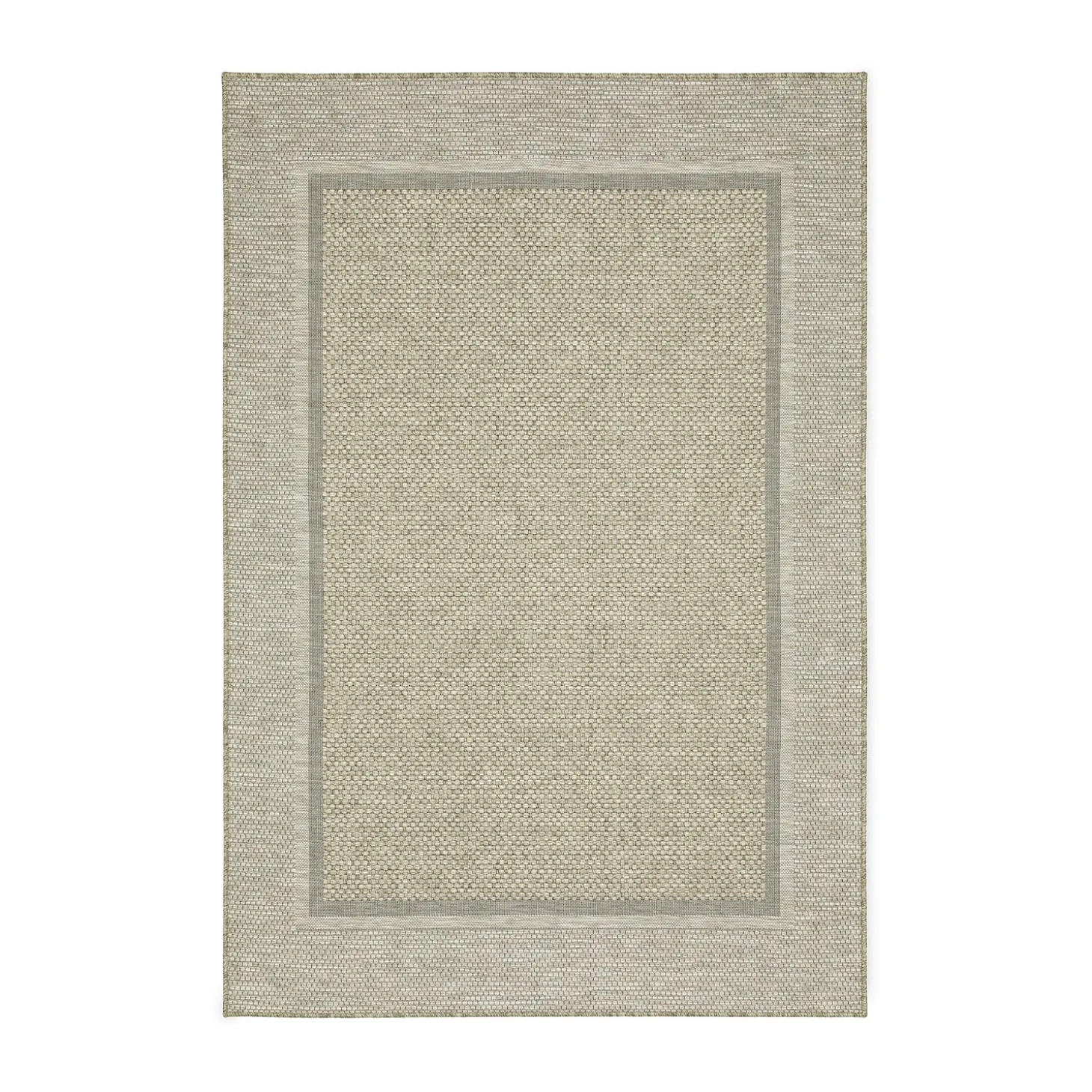 Area Rugs>Plow & Hearth Indoor/Outdoor Yucatan Border Polypropylene Rug, 9'10" x 12'10"