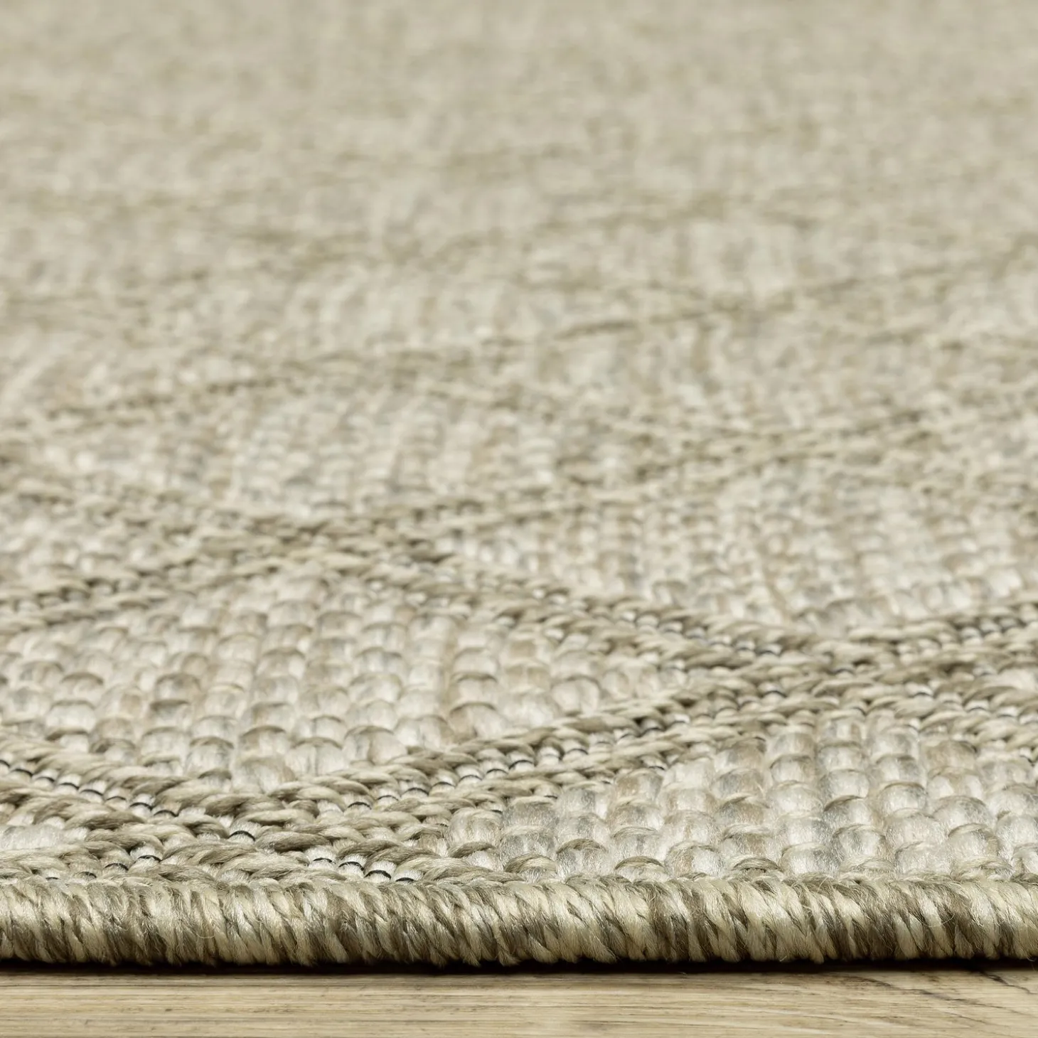 Area Rugs>Plow & Hearth Indoor/Outdoor Yucatan Lattice Polypropylene Rug, 9'10" x 12'10" Beige