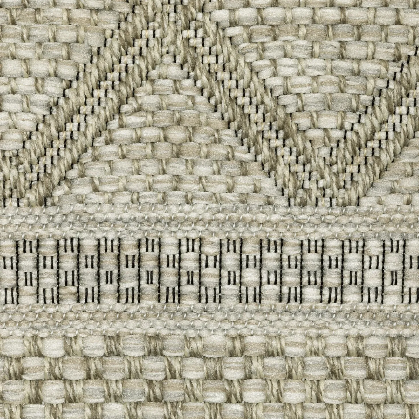 Area Rugs>Plow & Hearth Indoor/Outdoor Yucatan Lattice Polypropylene Rug, 9'10" x 12'10" Beige