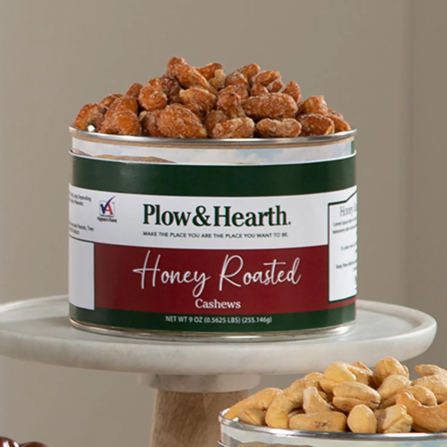 Gourmet Snacks & Nuts>Plow & Hearth Jumbo Cashews - Salted, Honey Toasted Or Chocolate Covered