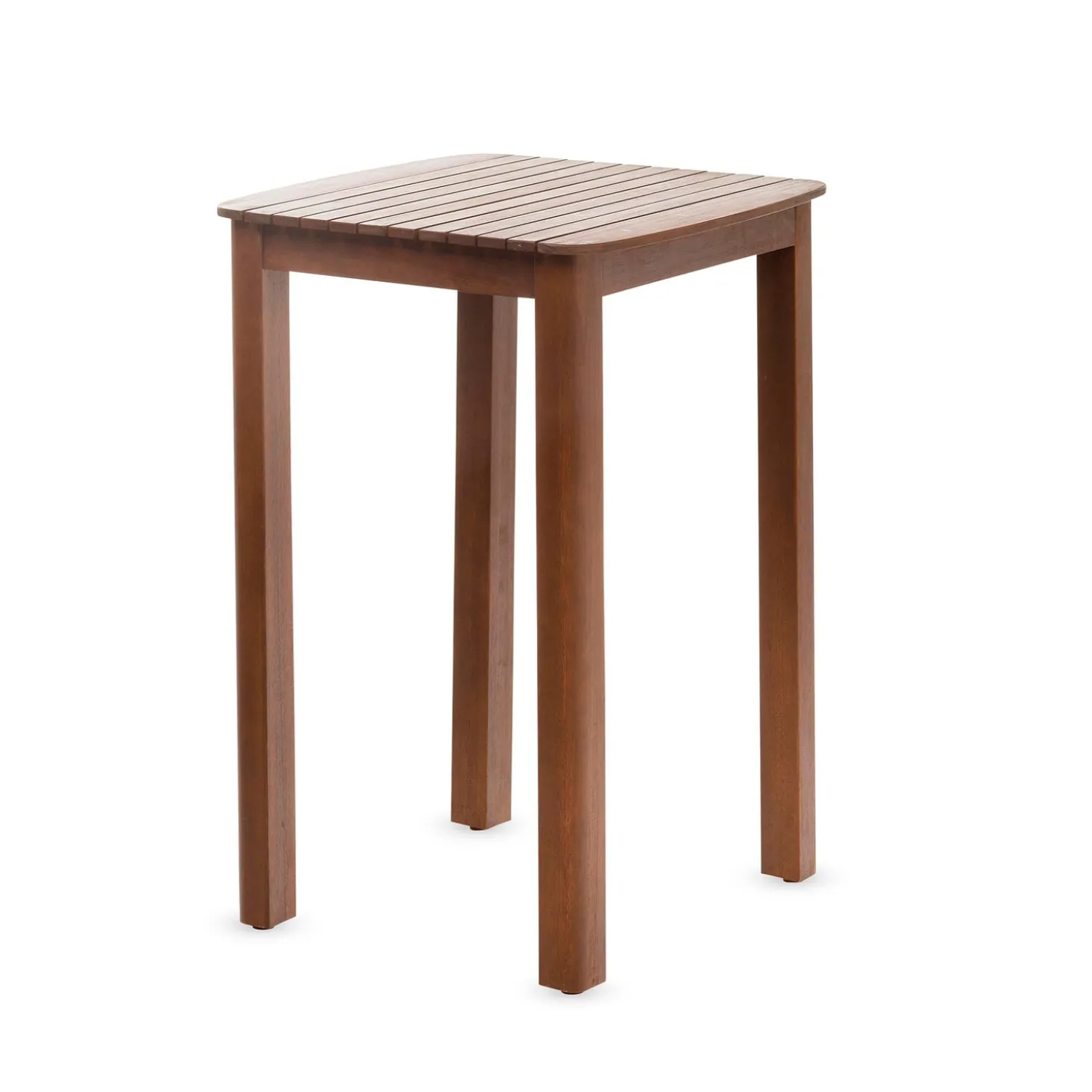 Outdoor Dining Sets>Plow & Hearth Lancaster Eucalyptus Outdoor Bar Set with Table and 2 Bar Stools, 3-Piece Set Natural