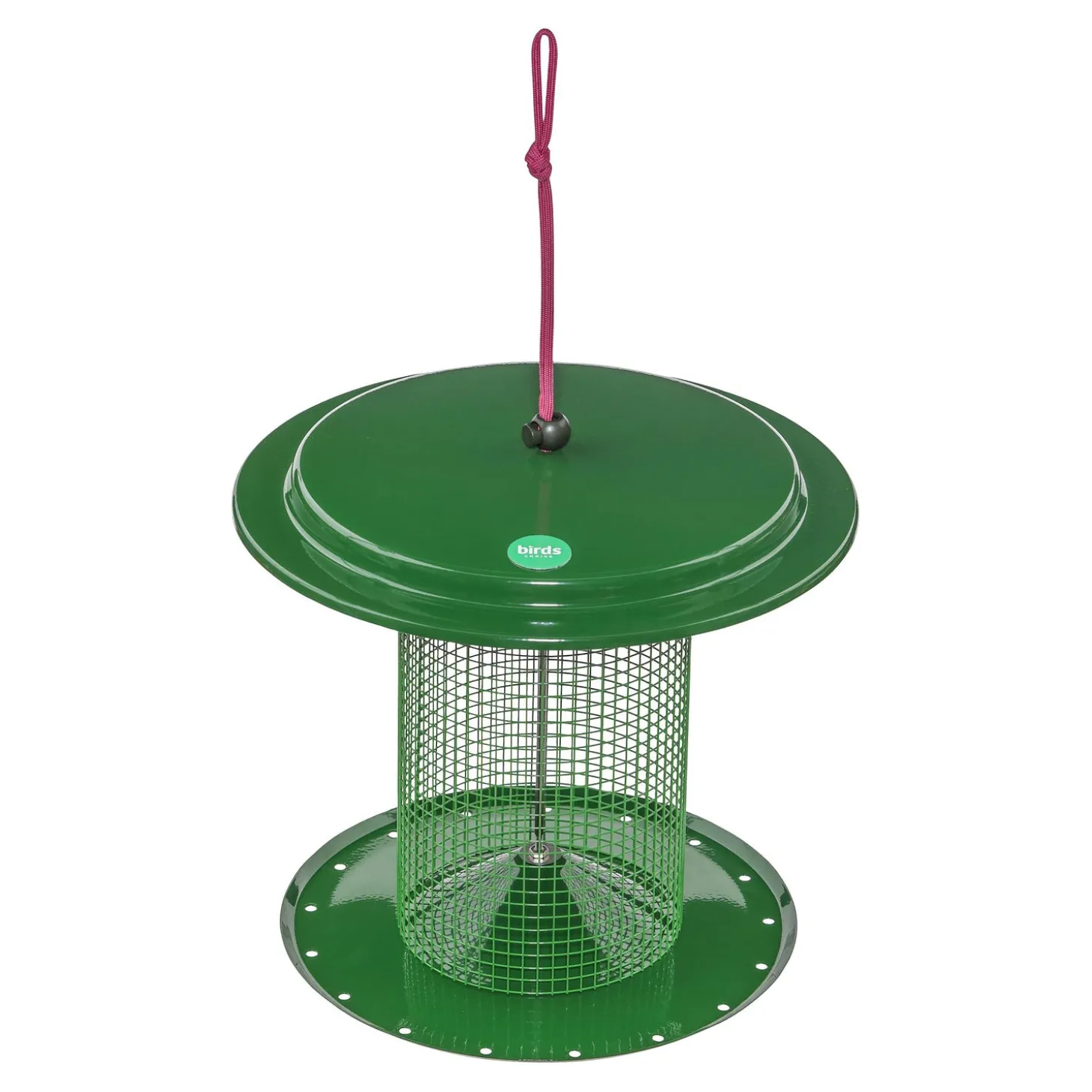 Bird Feeders>Plow & Hearth Large Metal Sunflower Seed Bird Feeder