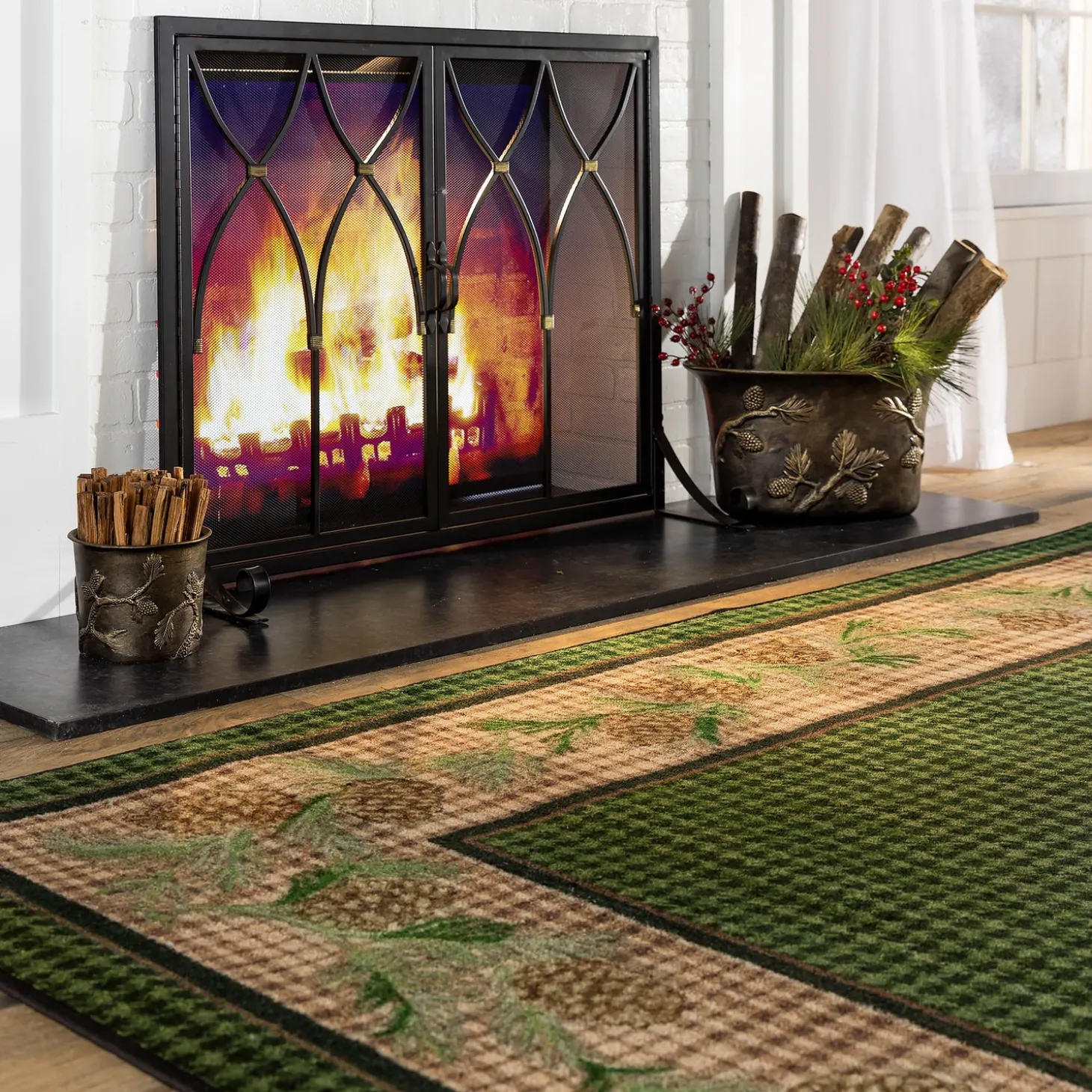 Fireplace Screens With Doors>Plow & Hearth Large Winchester Fireplace Screen with Doors