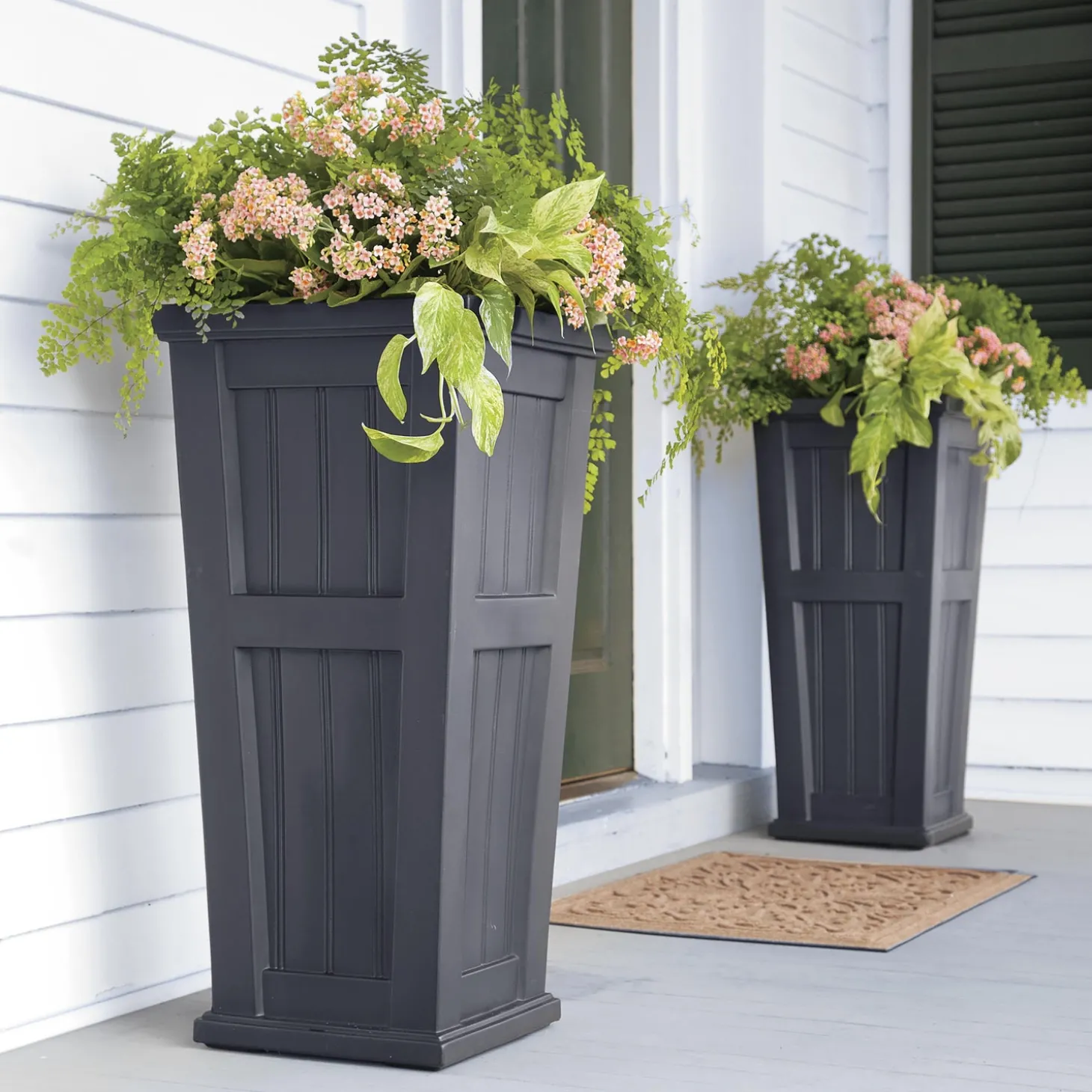 Planters & Plant Stands>Plow & Hearth Lexington Tall Self-Watering Planter, 32"H