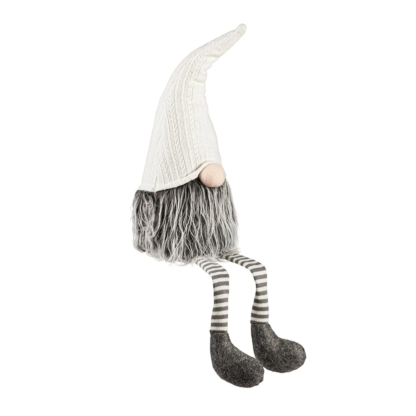 Decorative Accents>Plow & Hearth Lighted Holiday Gnome with Dangling Legs