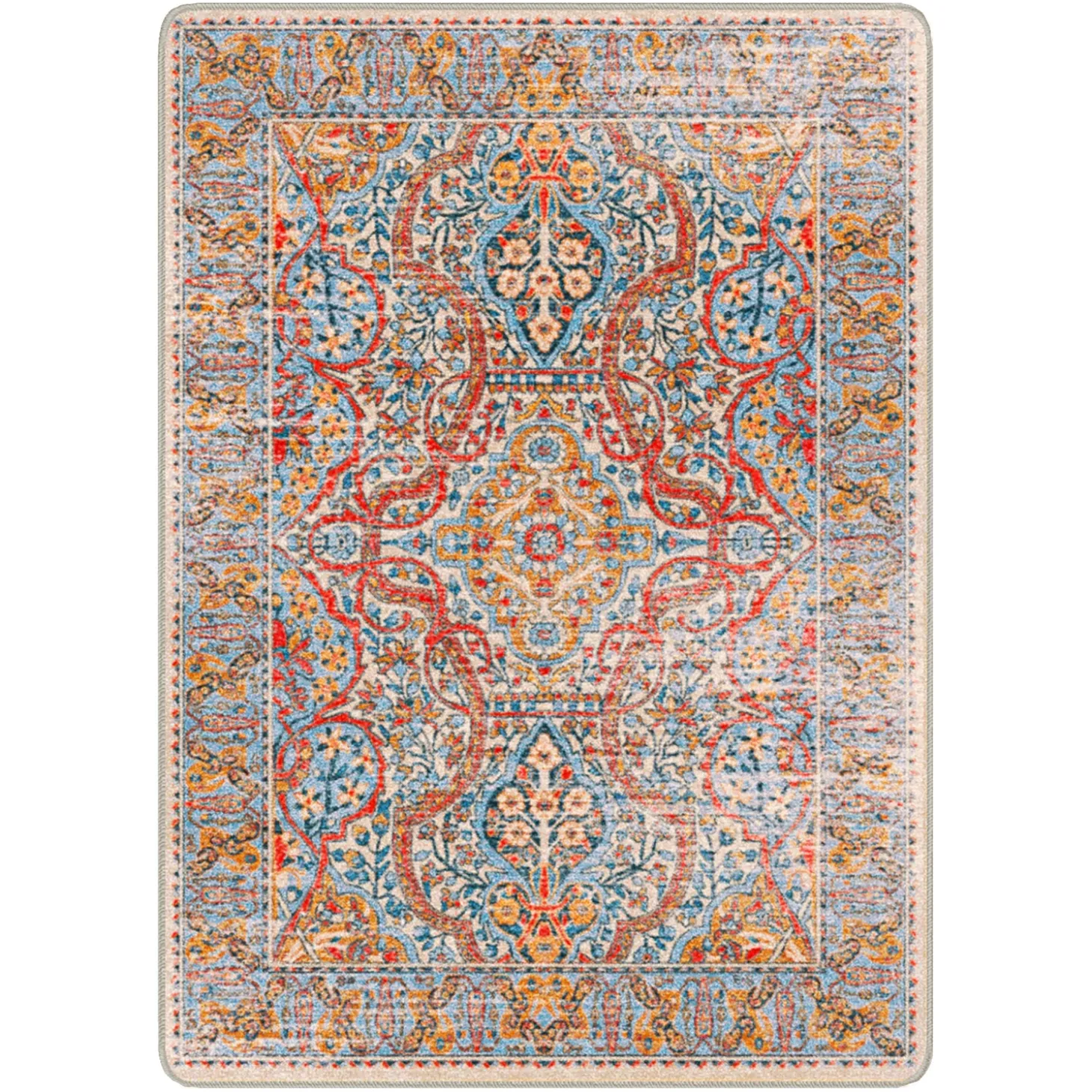 Area Rugs | Hearth Rugs>Plow & Hearth Lillie EnduraStran® Rug, 3'10" x 5'4" Opal