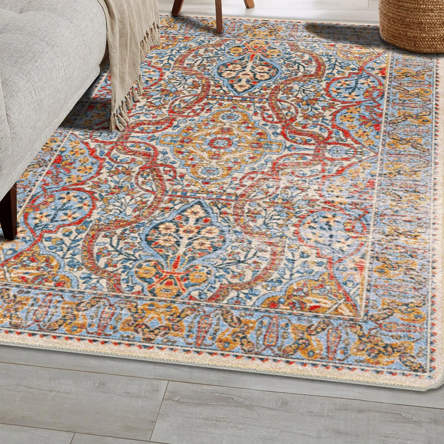 Area Rugs | Hearth Rugs>Plow & Hearth Lillie EnduraStran® Rug, 3'10" x 5'4" Opal