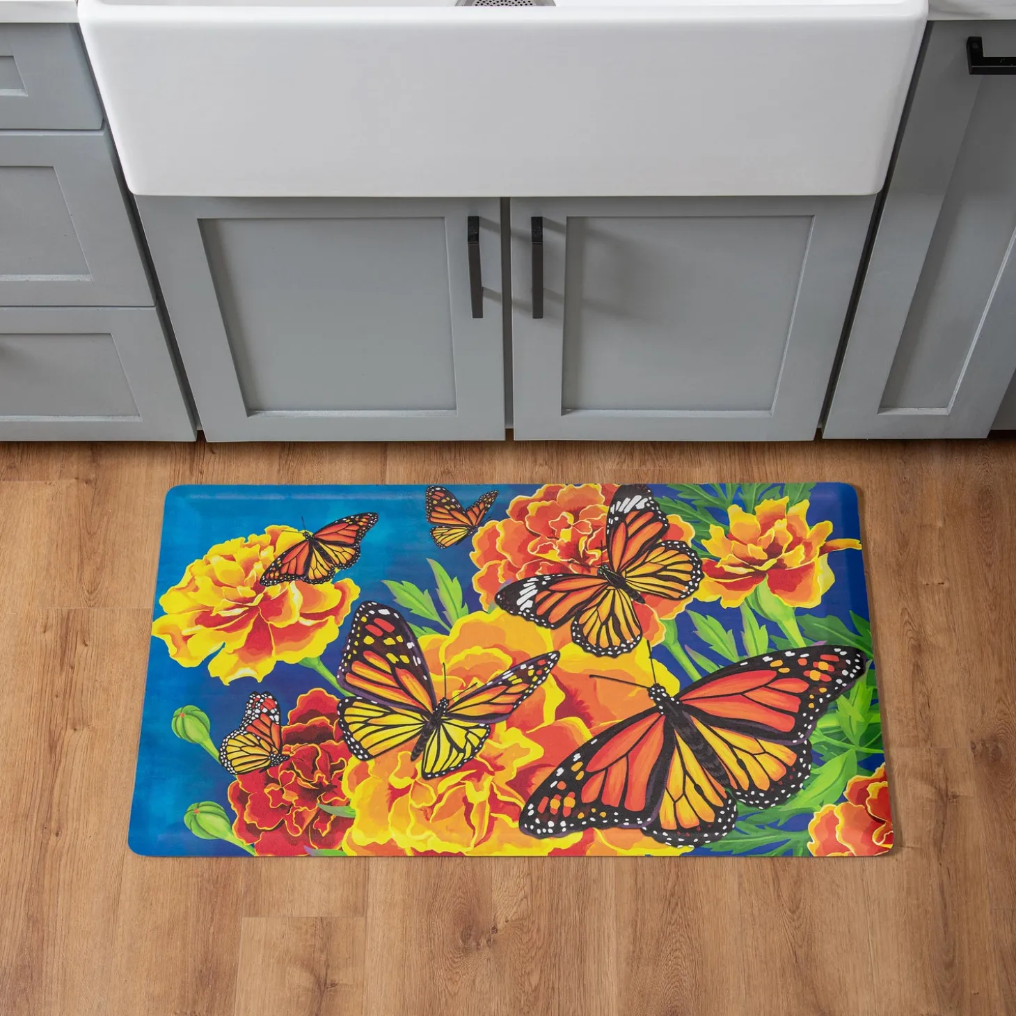 Anti-Fatigue Mats | Anti-Fatigue Mat>Plow & Hearth Mariposa Melody Anti-Fatigue Mat, 30" x 18"