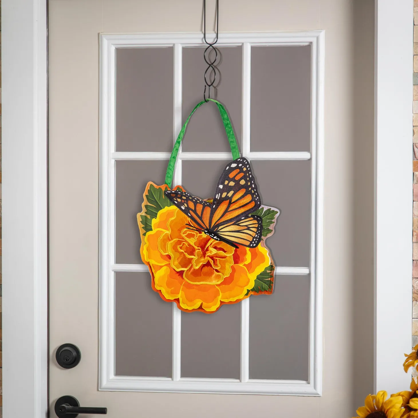 Fabric Door Hangers>Plow & Hearth Mariposa Melody Butterfly Door Décor