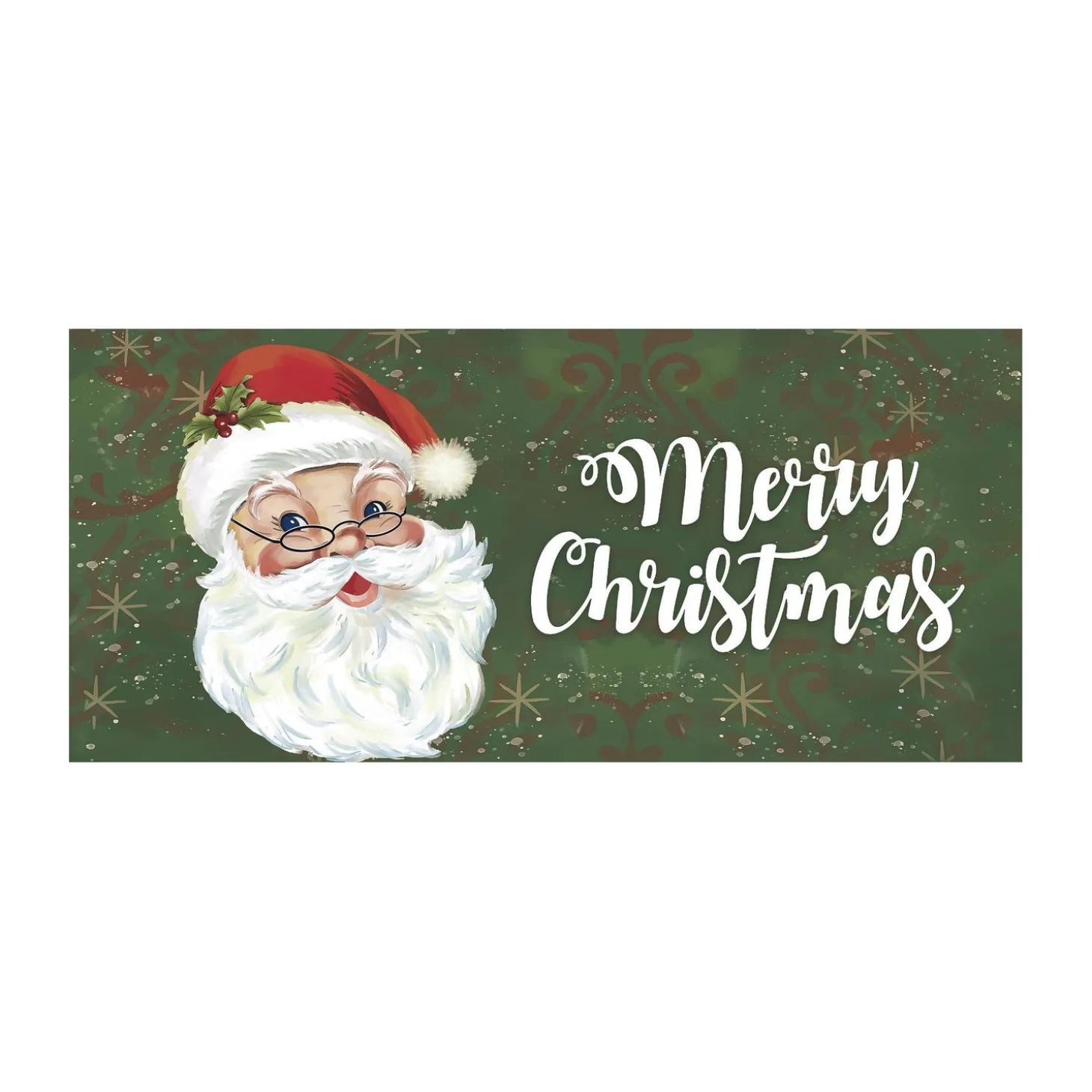 Interchangeable Mats>Plow & Hearth Merry Santa Sassafras Mat