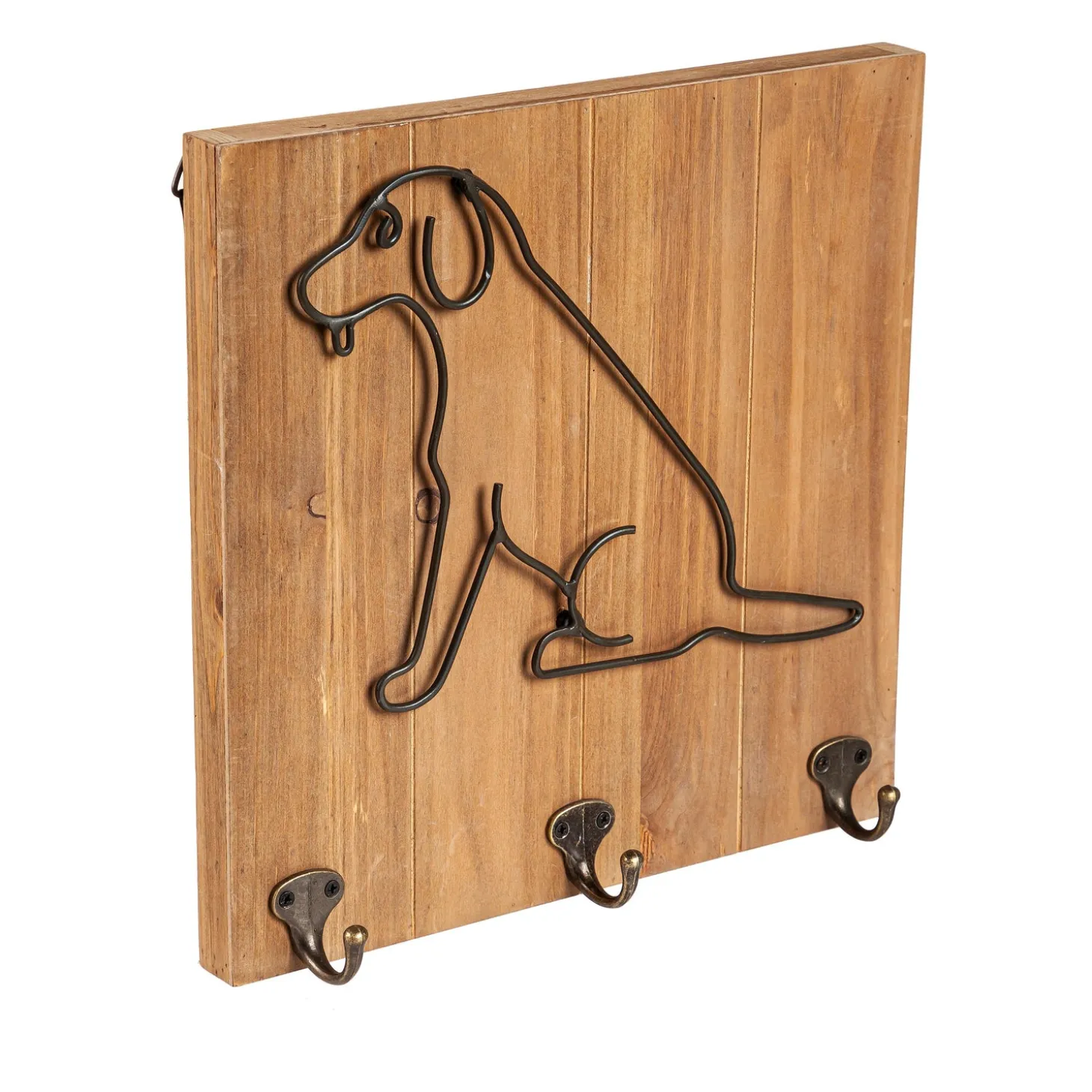 Chests & Storage Cabinets | Wall Art>Plow & Hearth Metal and Wood Pet Wall Hooks