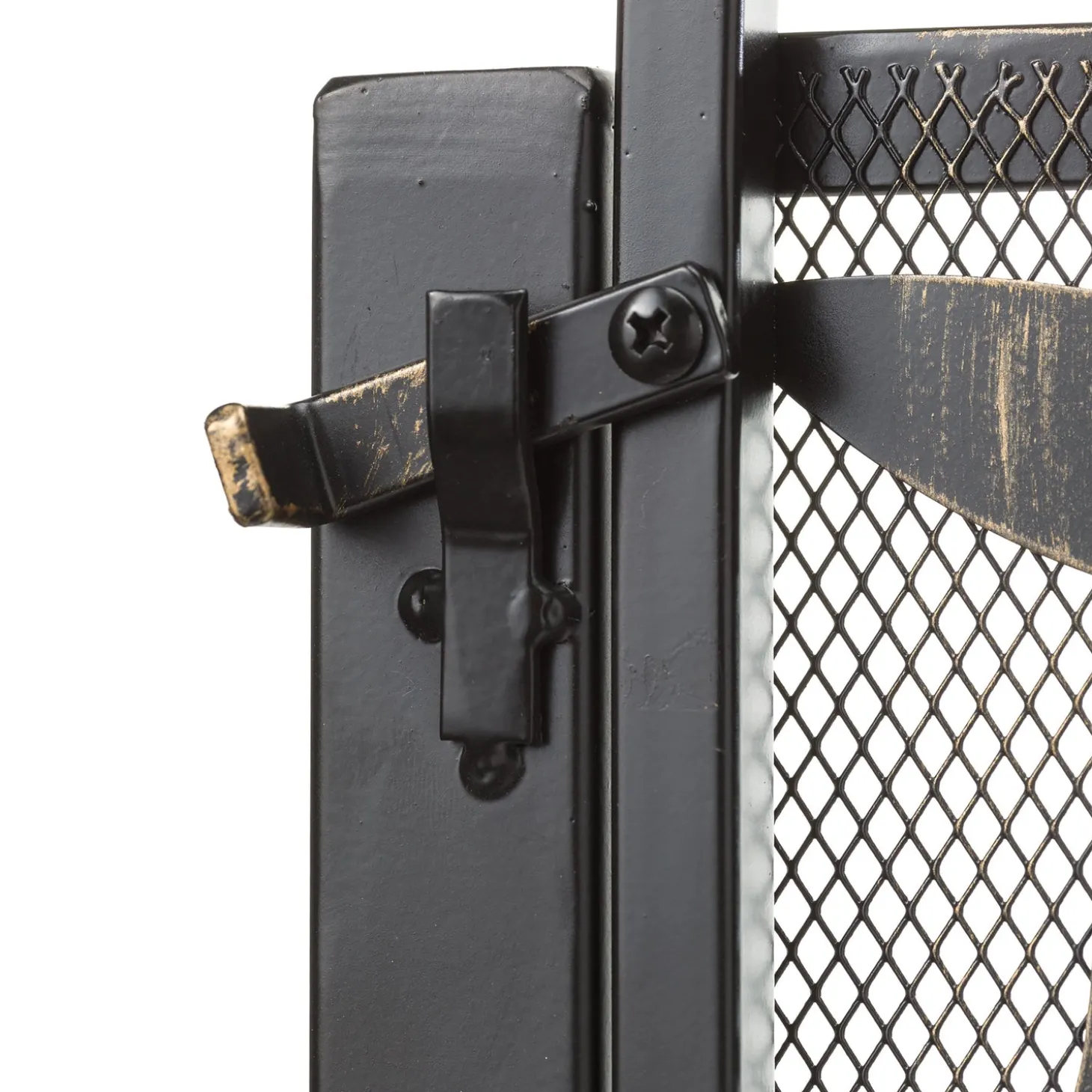 Garden Stakes | Arbors & Trellises>Plow & Hearth Metal Arched Stand-Alone Garden Gate with Tree of Life Design