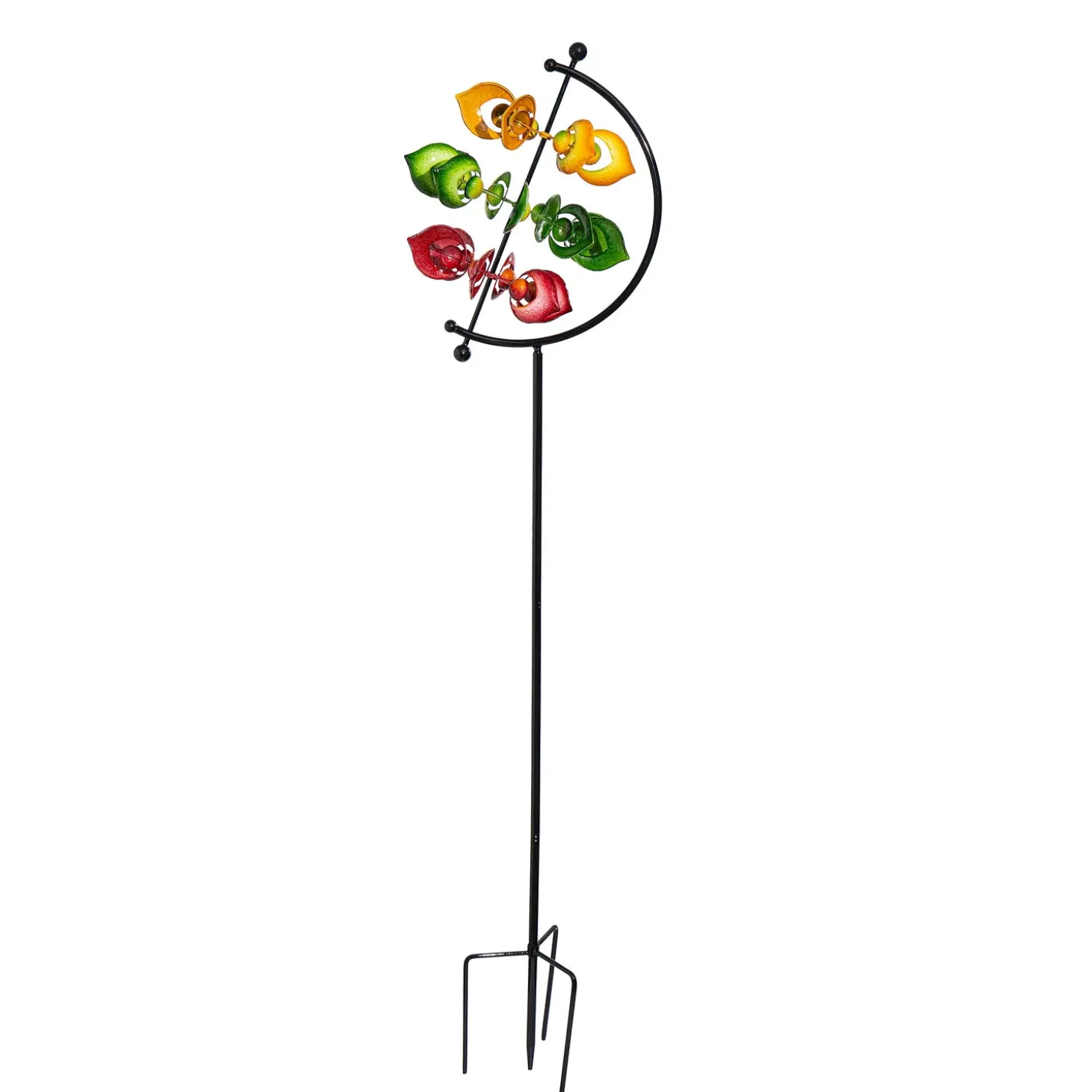 Wind Spinners>Plow & Hearth Metal Colorful Arrow Wind Spinner, 83"H