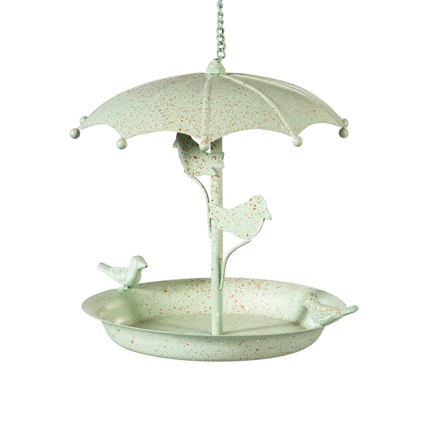 Bird Feeders>Plow & Hearth Metal Hanging Umbrella Bird Feeder