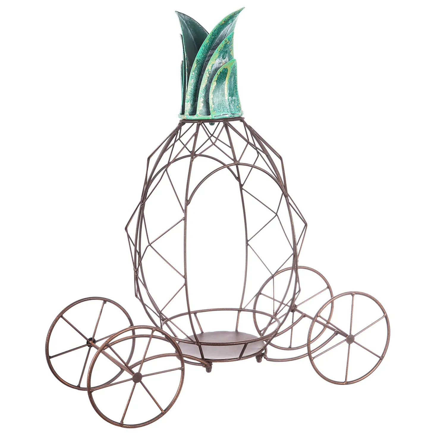 Planters & Plant Stands>Plow & Hearth Metal Pineapple Planter