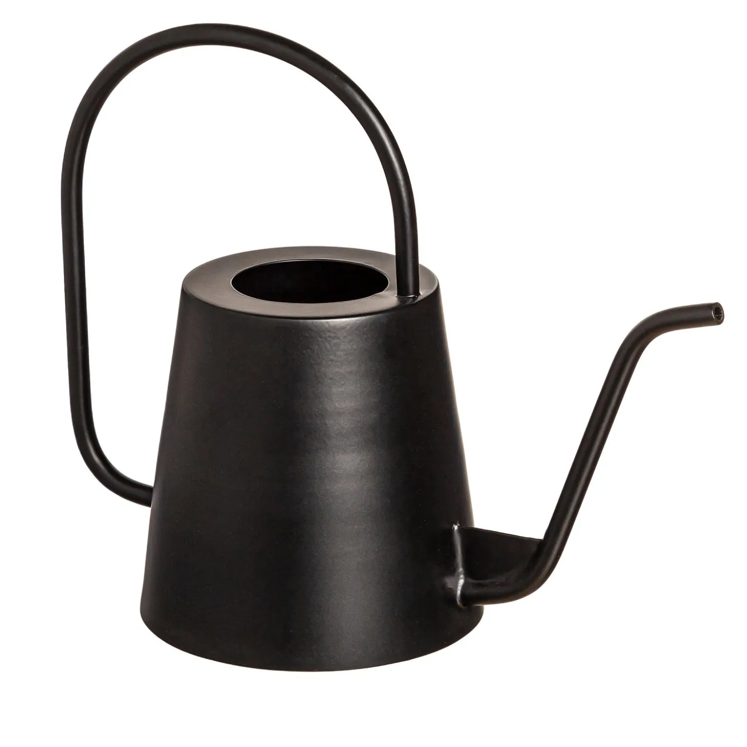 Planters & Plant Stands | Garden Tools & Supplies>Plow & Hearth Metal Watering Can, Black