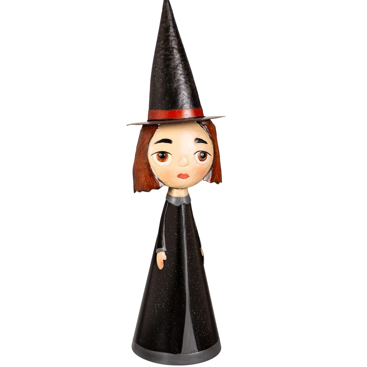 Garden Statues>Plow & Hearth Metal Witch Statuary With Black Hat