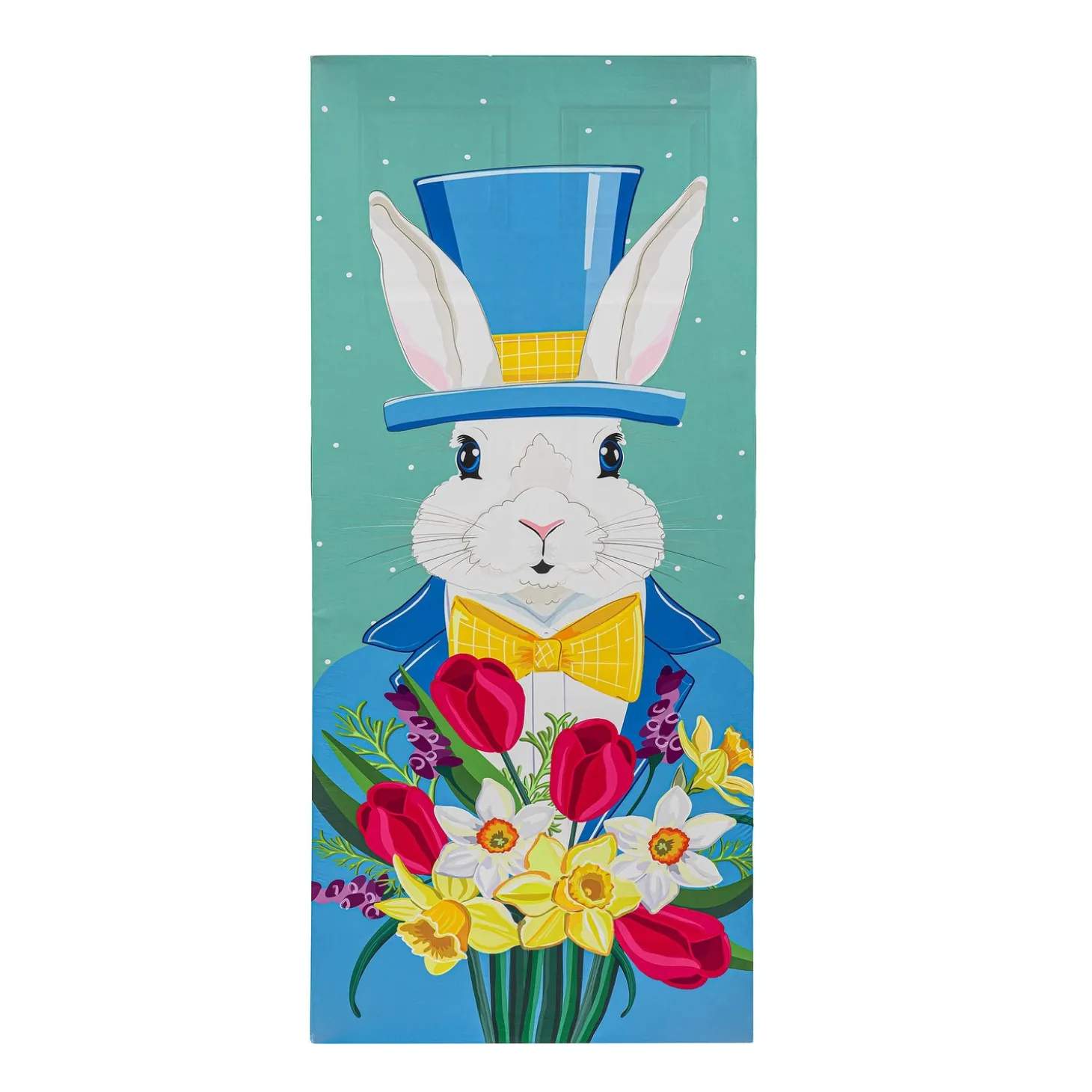 Bunting & Banners>Plow & Hearth Mister Easter Bunny Elastic Door Cover