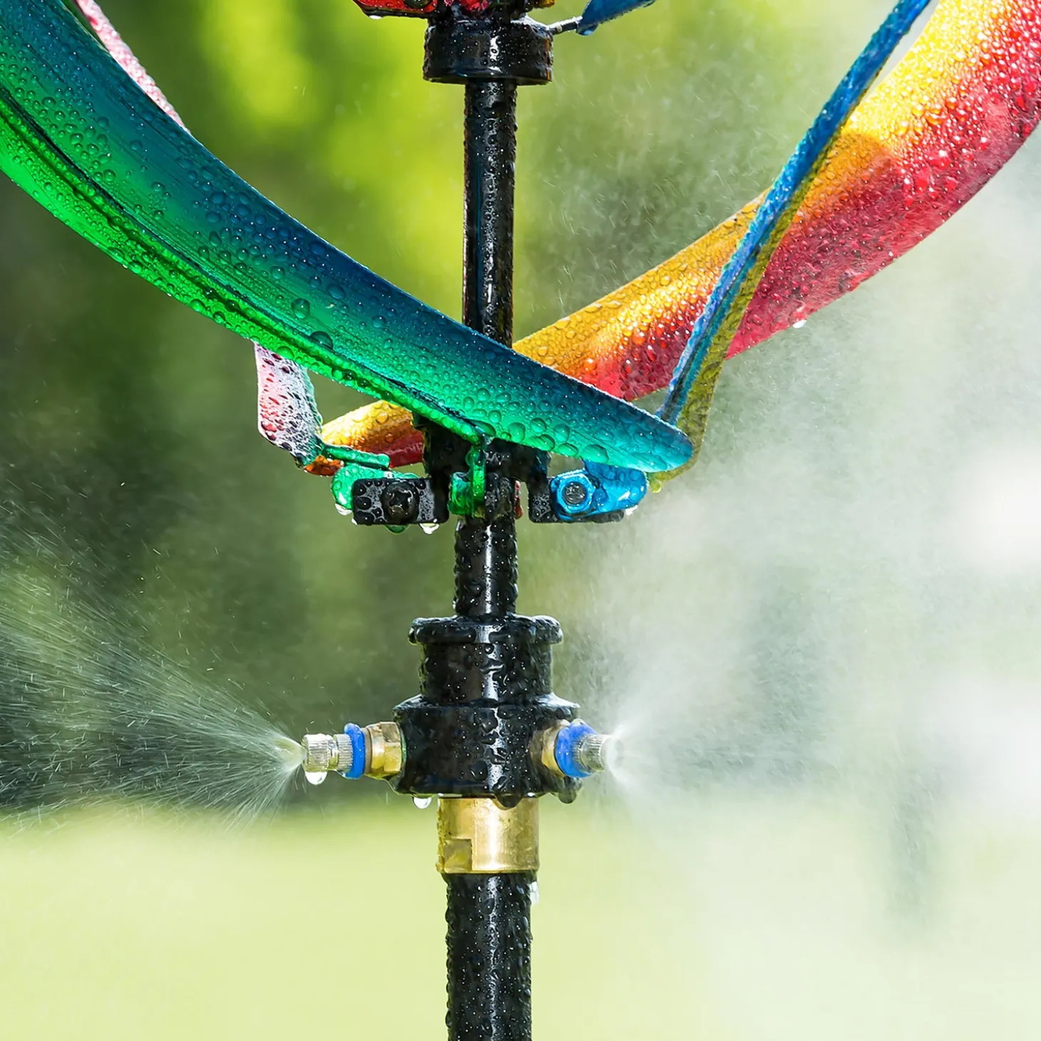 Wind Spinners>Plow & Hearth Misting Helix Wind Spinner