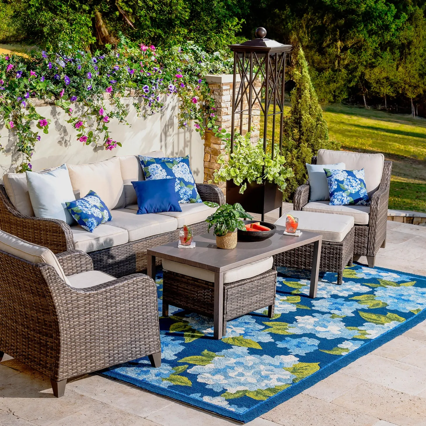 Outdoor Seating Sets>Plow & Hearth Montross 6-piece Seating Set