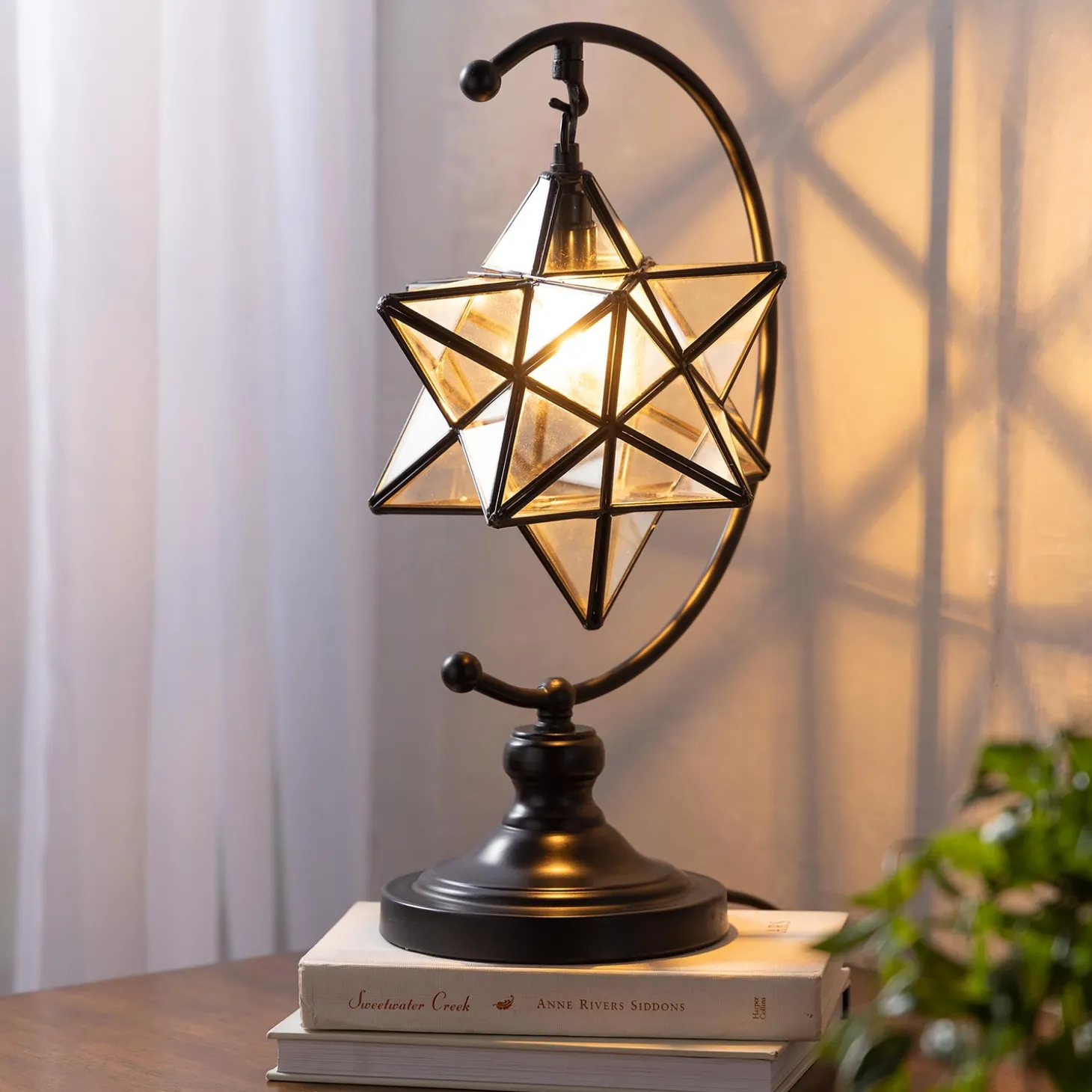 Lamps & Lighting>Plow & Hearth Moravian Star Table Lamp